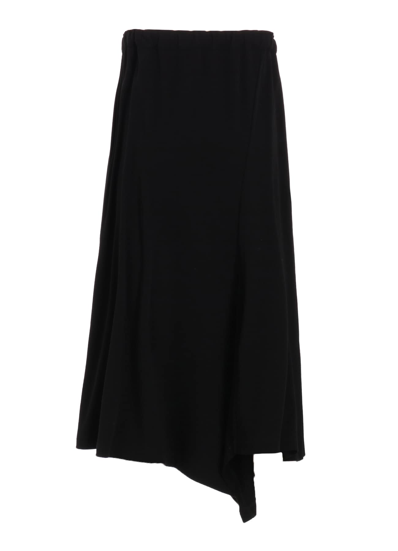 60/-HARD TWISTED MILANO RIB FRONT BACK SLIT SKIRT