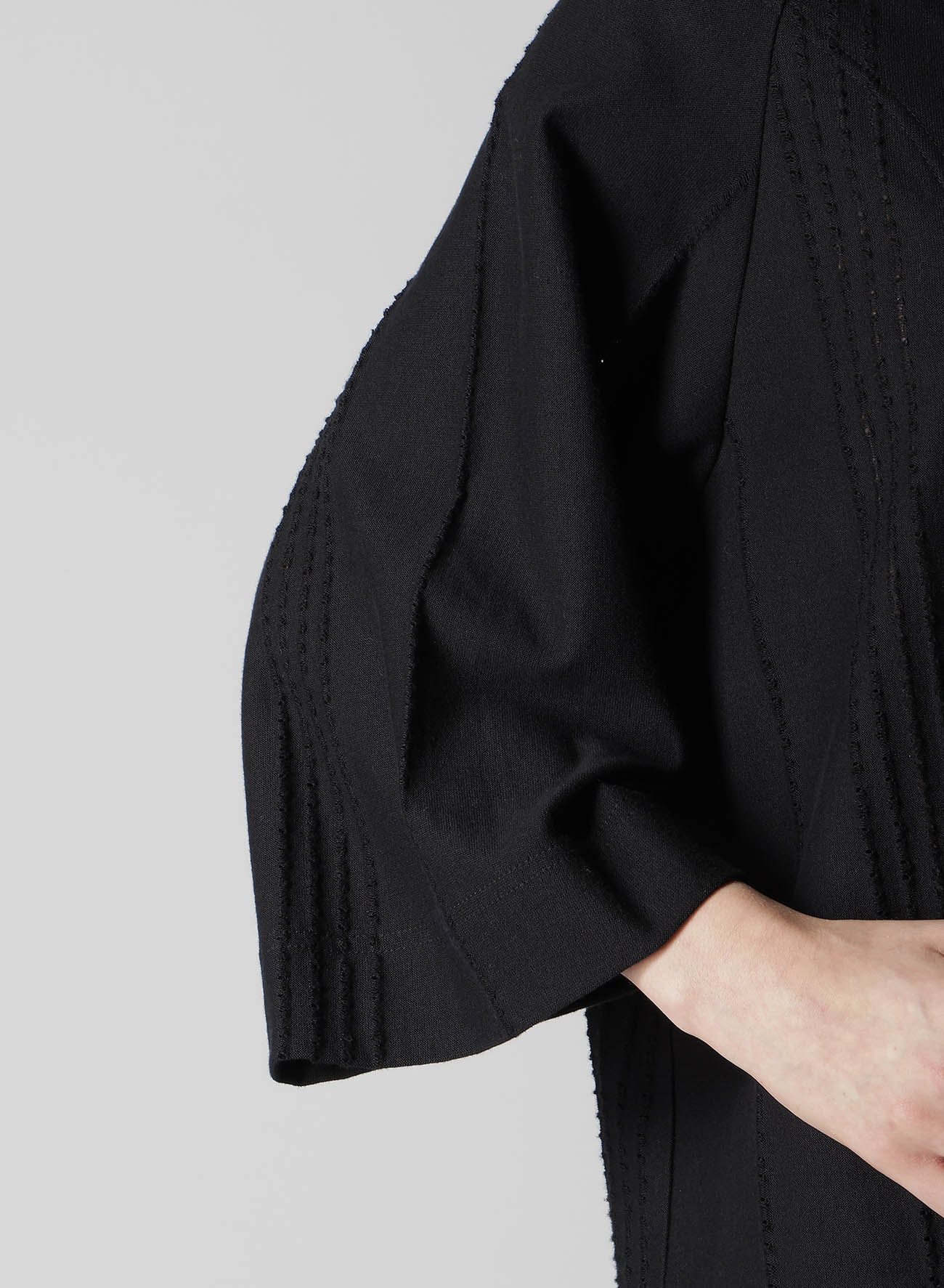 JACQUARD JERSEY RAGLAN SLEEVE CARDIGAN