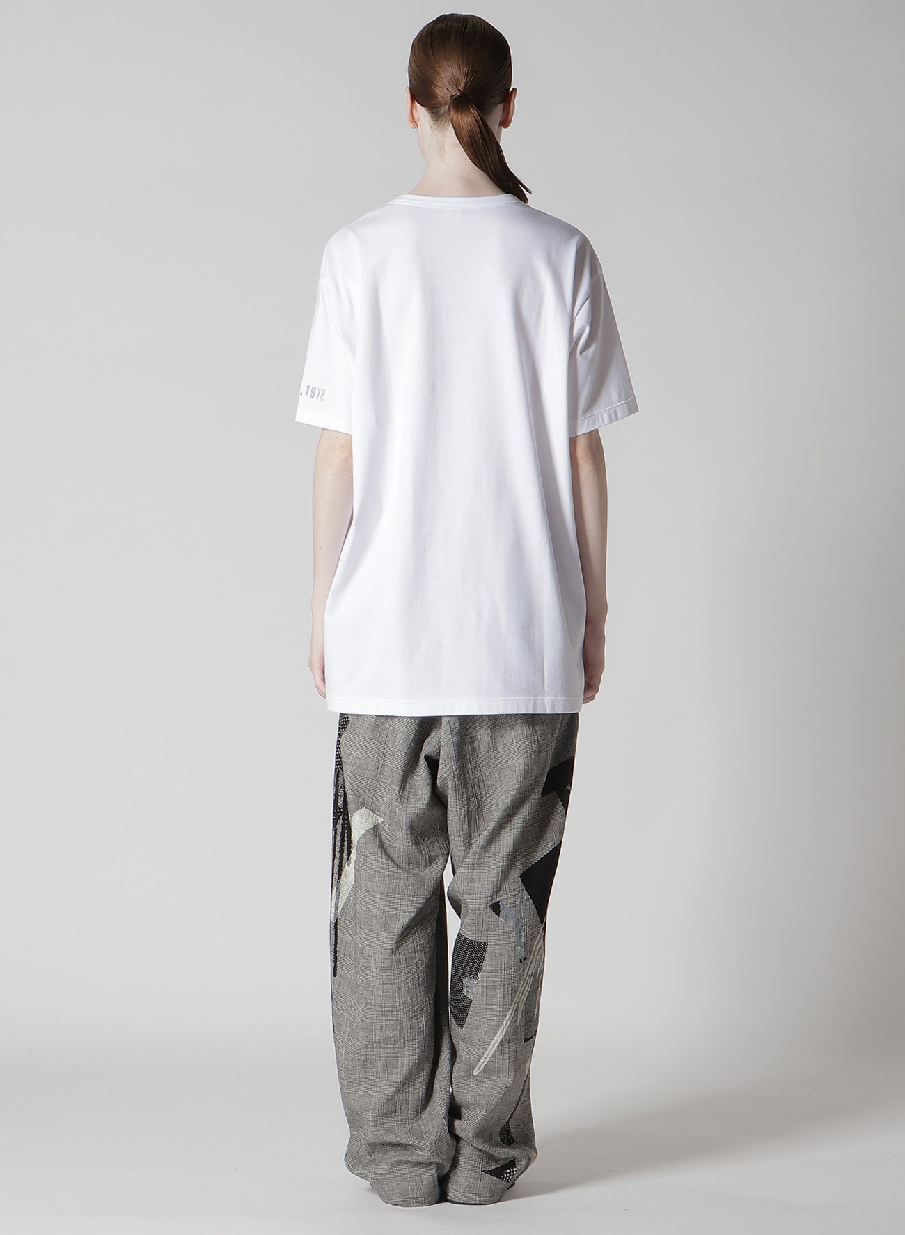ANIMAL FLOCKED PRINT ROUND NECK SHORT SLEEVE T (TIGER)