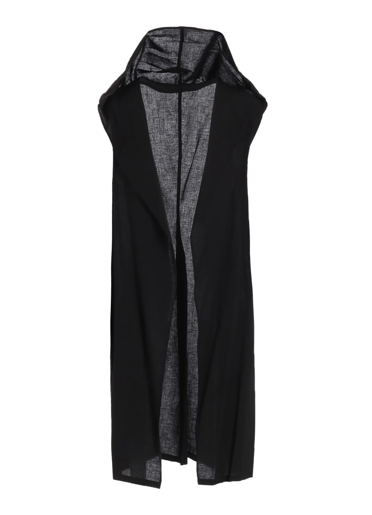 RAYON/LINEN SHEETING HOODIE VEST