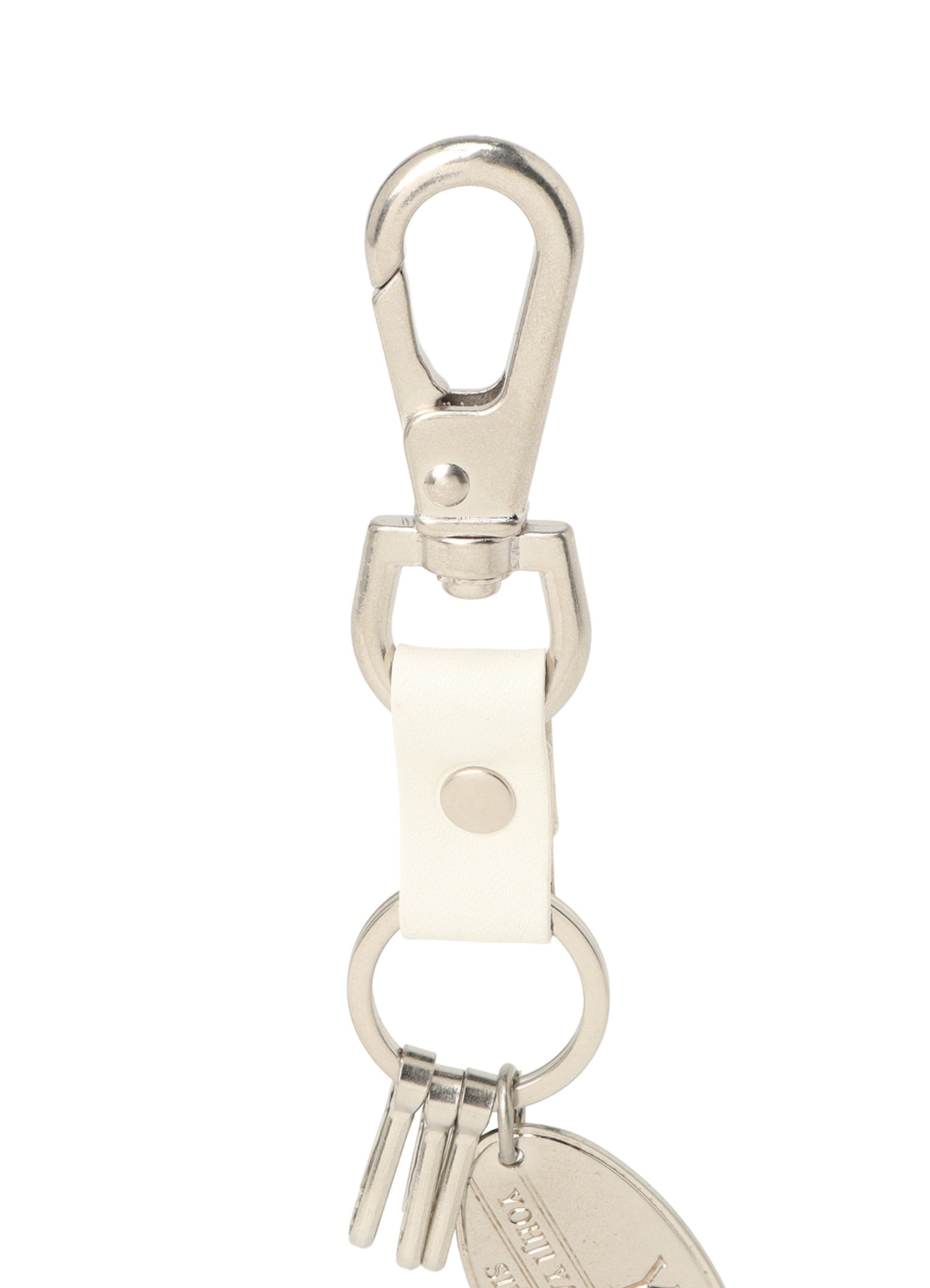 BRASS Y'S PLATE KEYRING