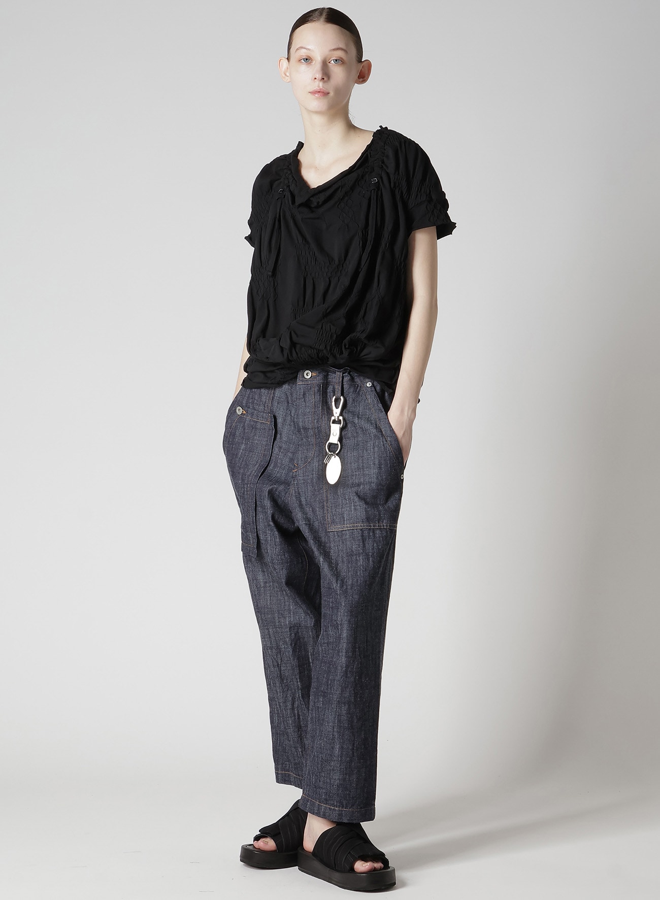 BRASS Y'S PLATE KEYRING