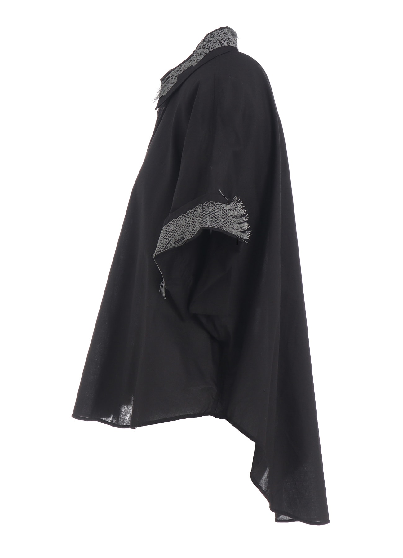 COTTON LAWN SHORT CUFFS BLOUSE