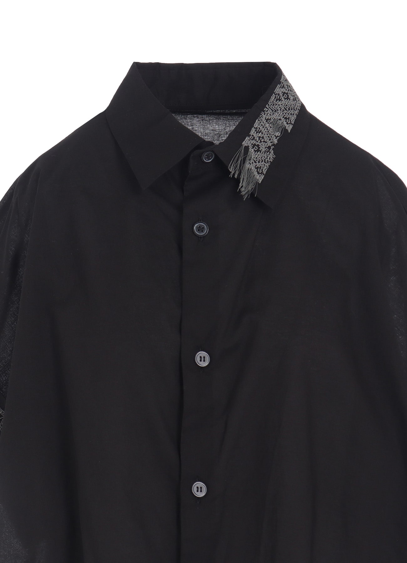 COTTON LAWN SHORT CUFFS BLOUSE