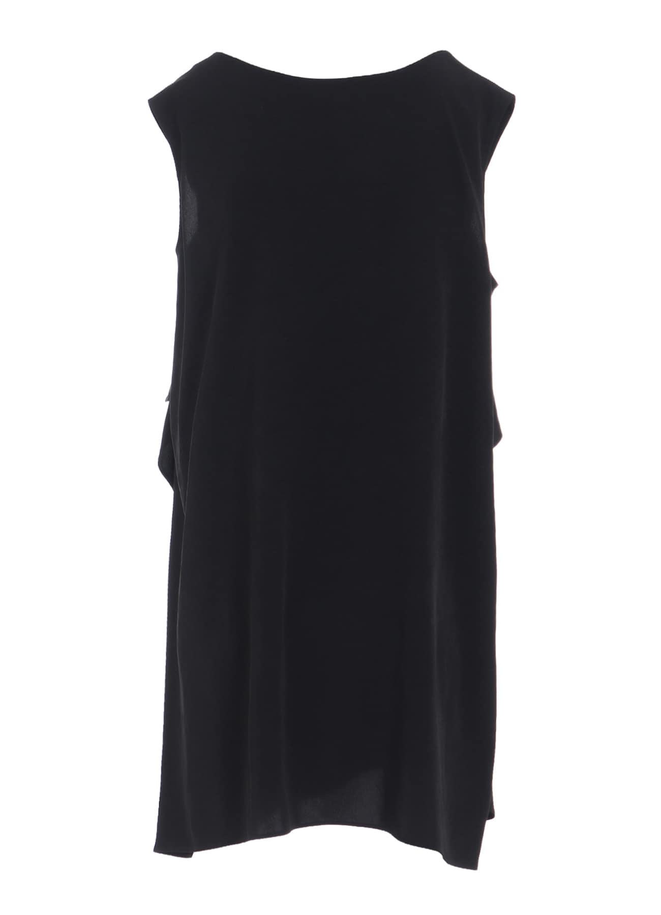TA/PE CREPE DE CHINE FLARE SLEEVELESS BLOUSE