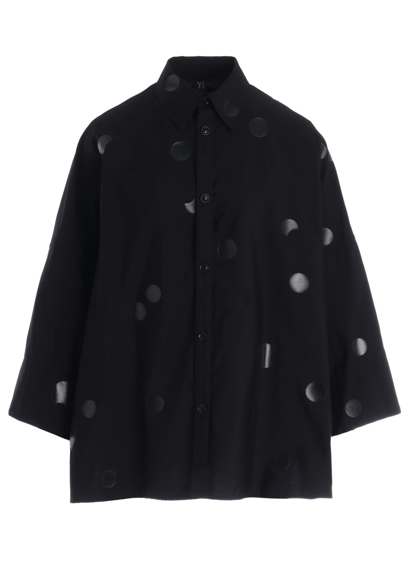 100/2 BROAD DOT PIGMENT PRINT BLOUSE