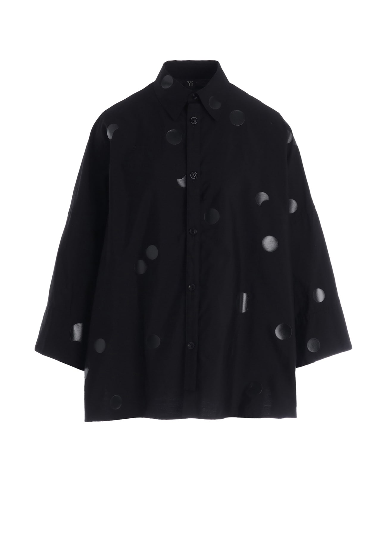 100/2 BROAD DOT PIGMENT PRINT BLOUSE