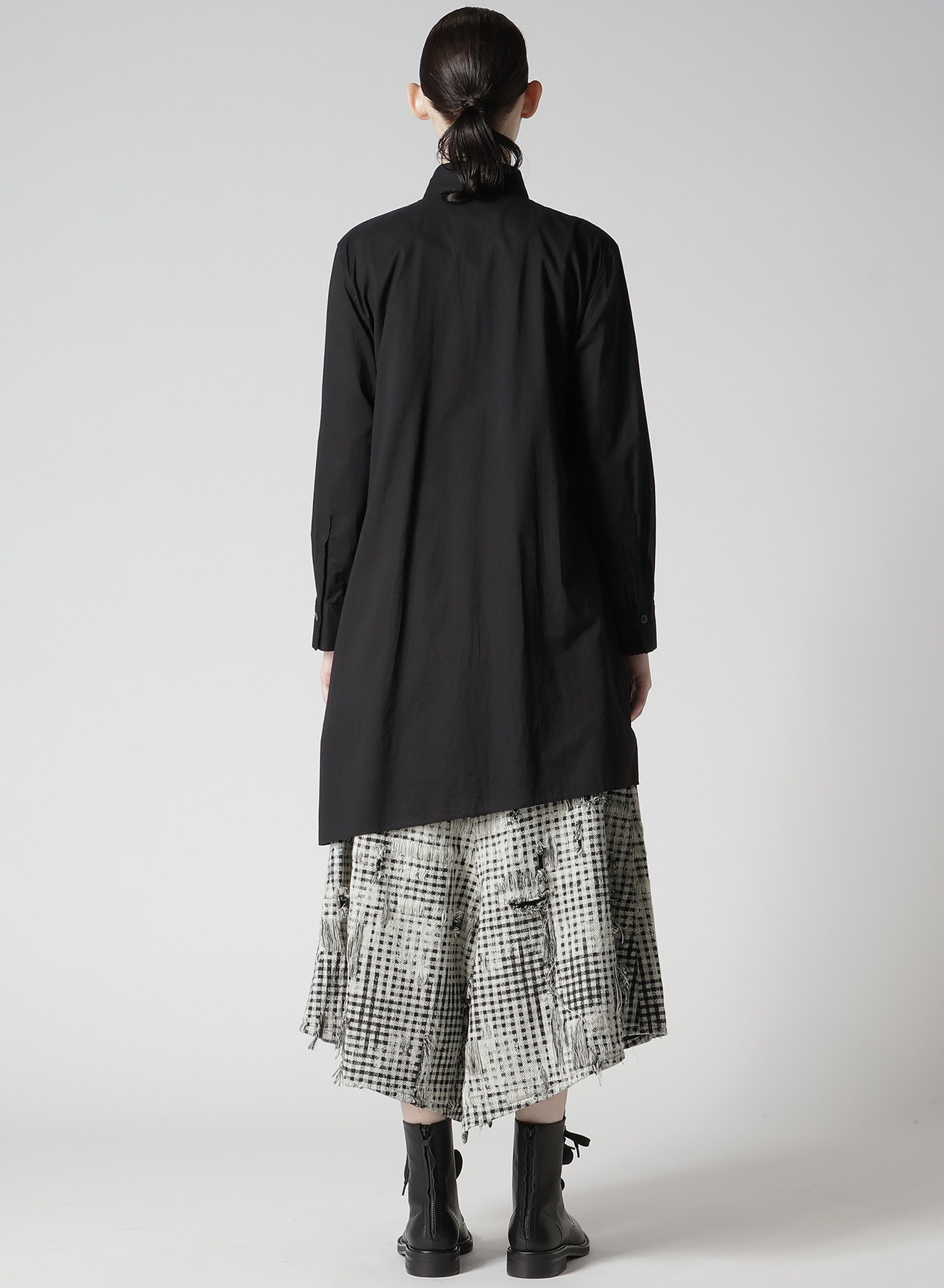 COTTON LAWN FRILL SHIRT