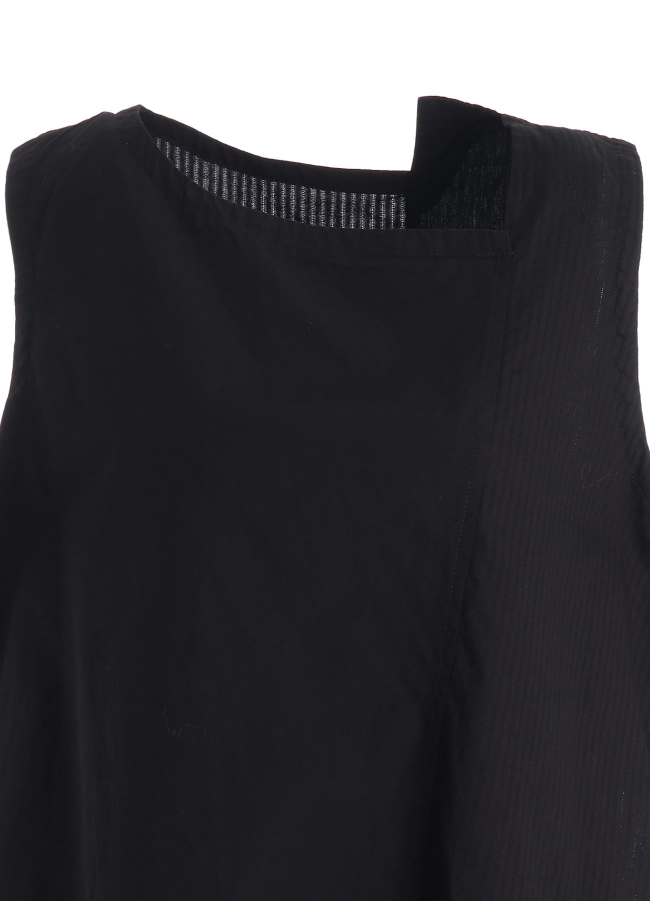 PATCHWORK ASYMETERIC SLEEVELESS BLOUSE