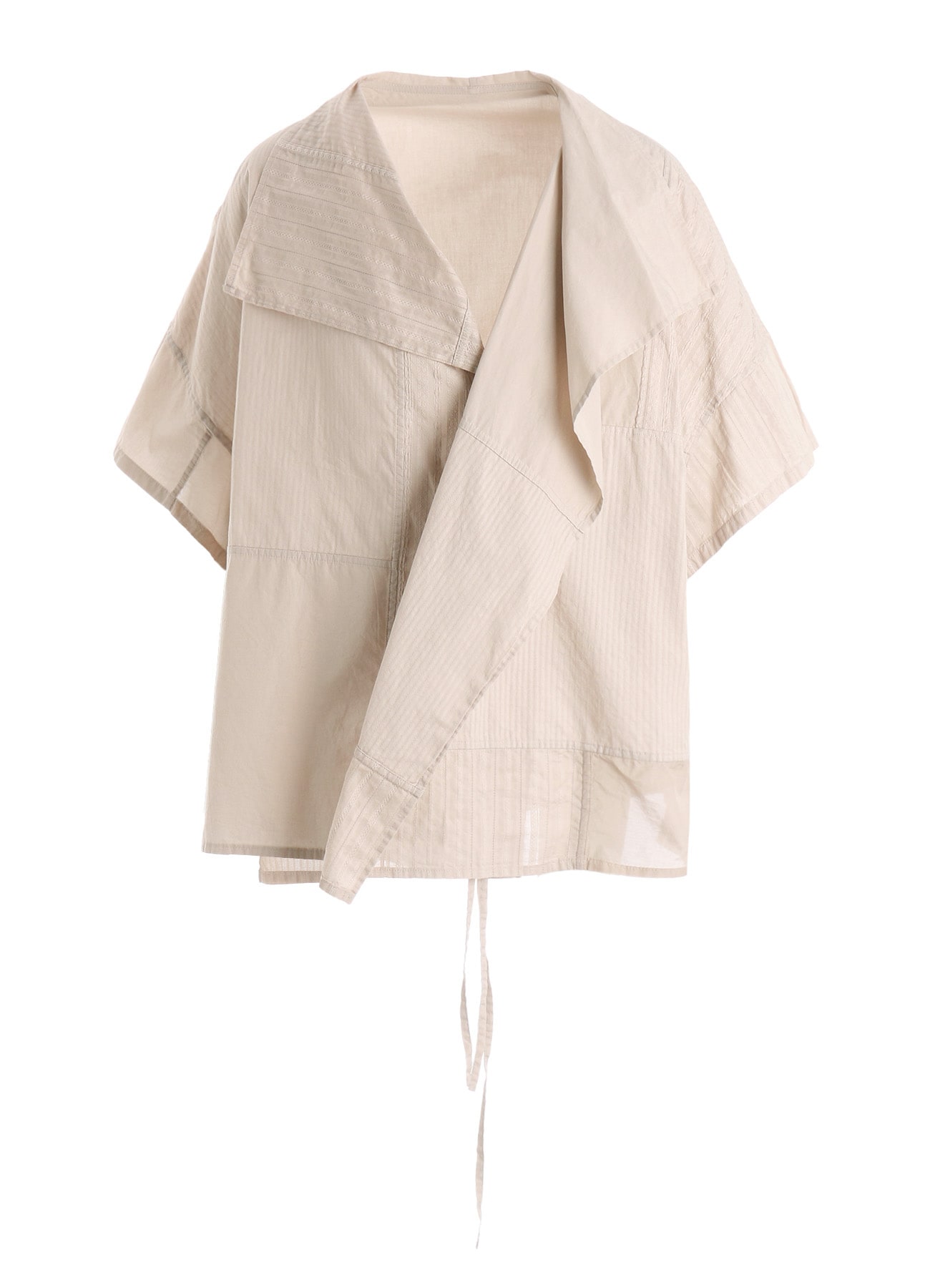 PATCHWORK HALF SLEEVE GOWN SHIRT