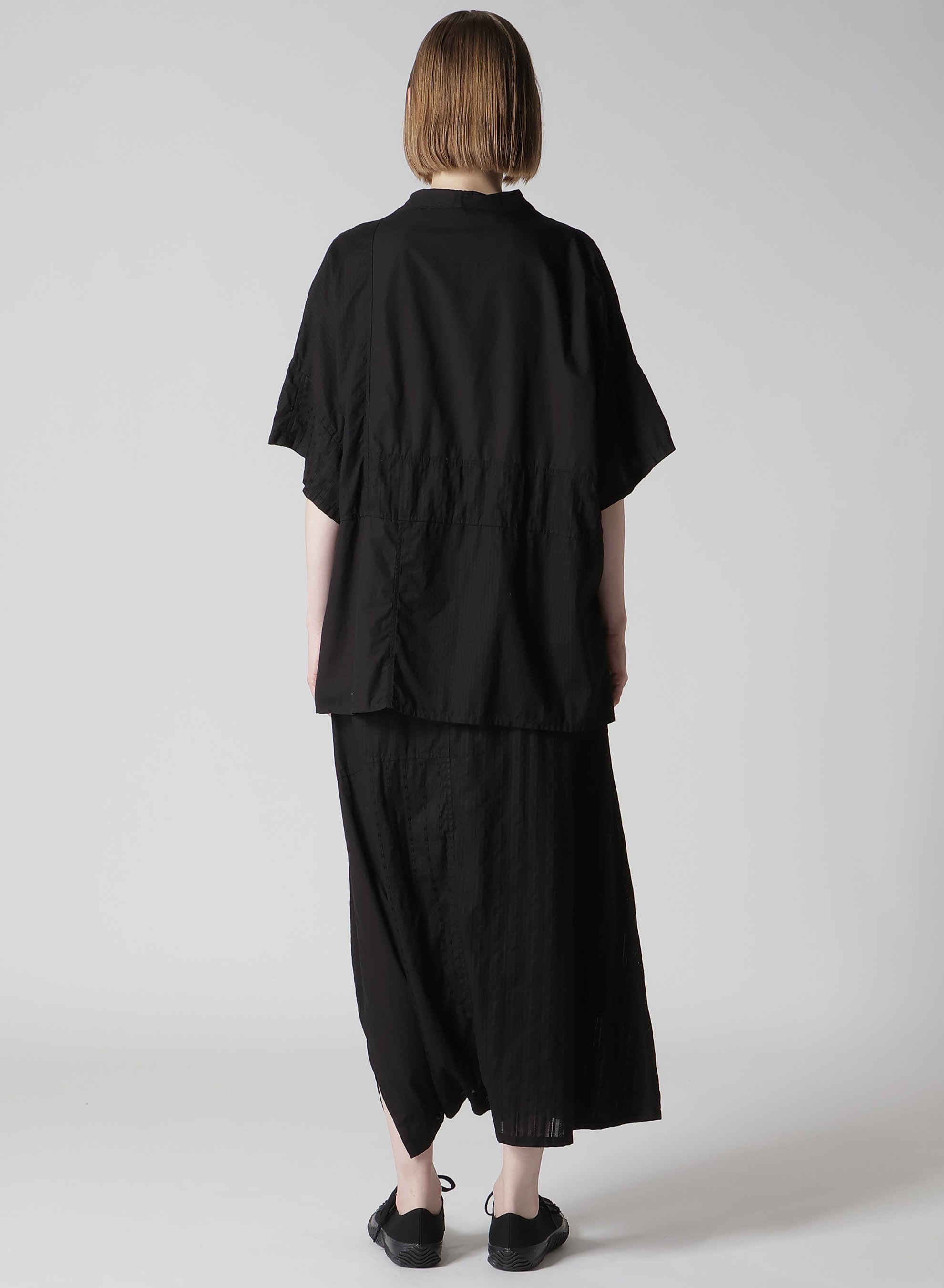 PATCHWORK HALF SLEEVE GOWN SHIRT