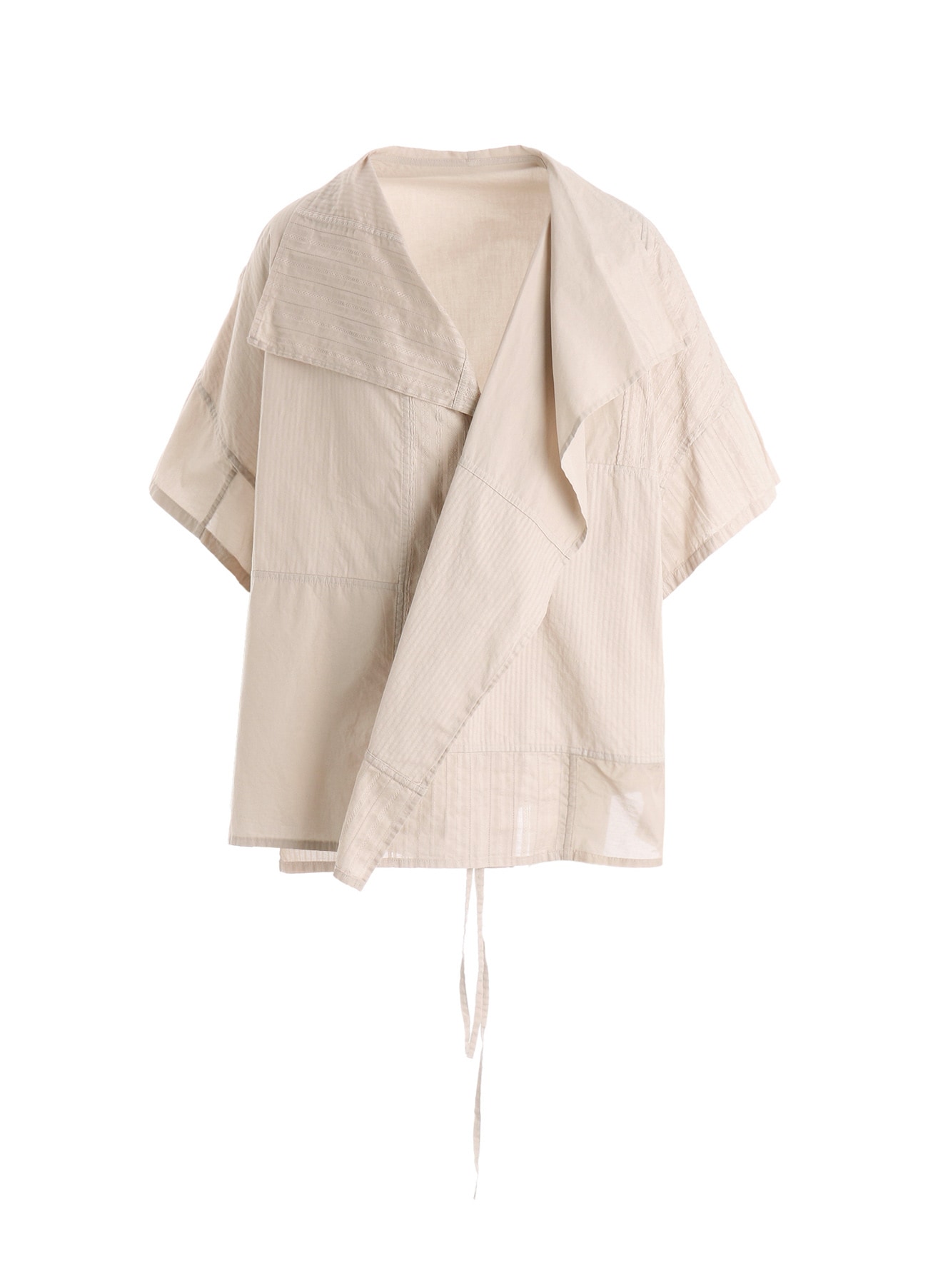 PATCHWORK HALF SLEEVE GOWN SHIRT