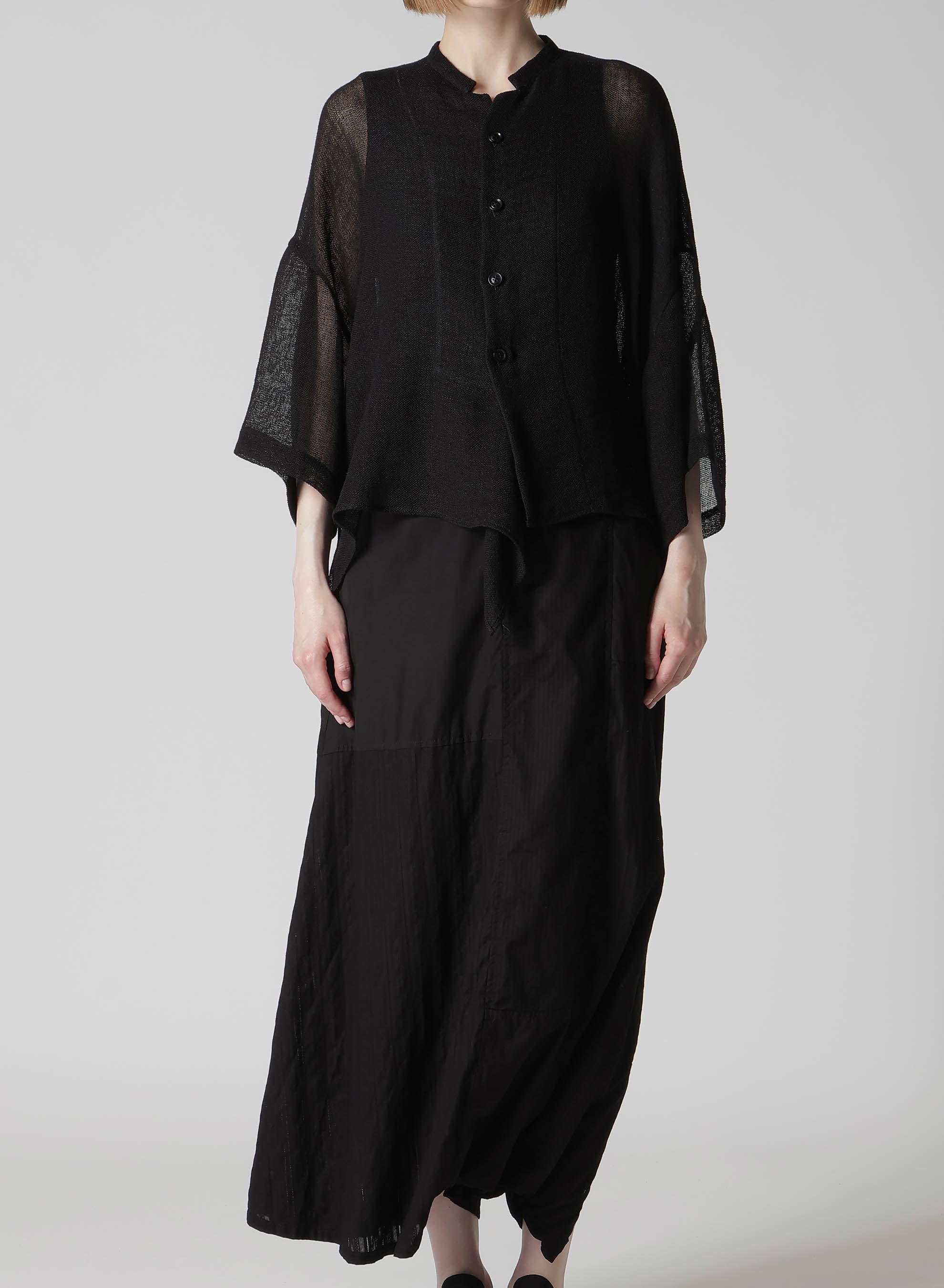 LENO CLOTH HALF SLEEVE BOX SHIRT