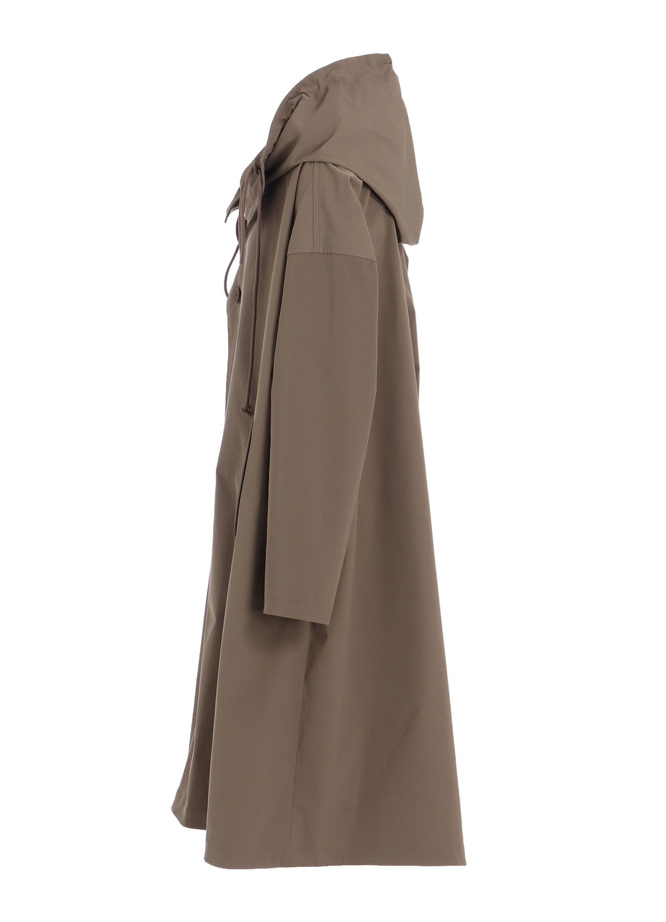 PE TWILL WATER REPELLENT HOODIED COAT