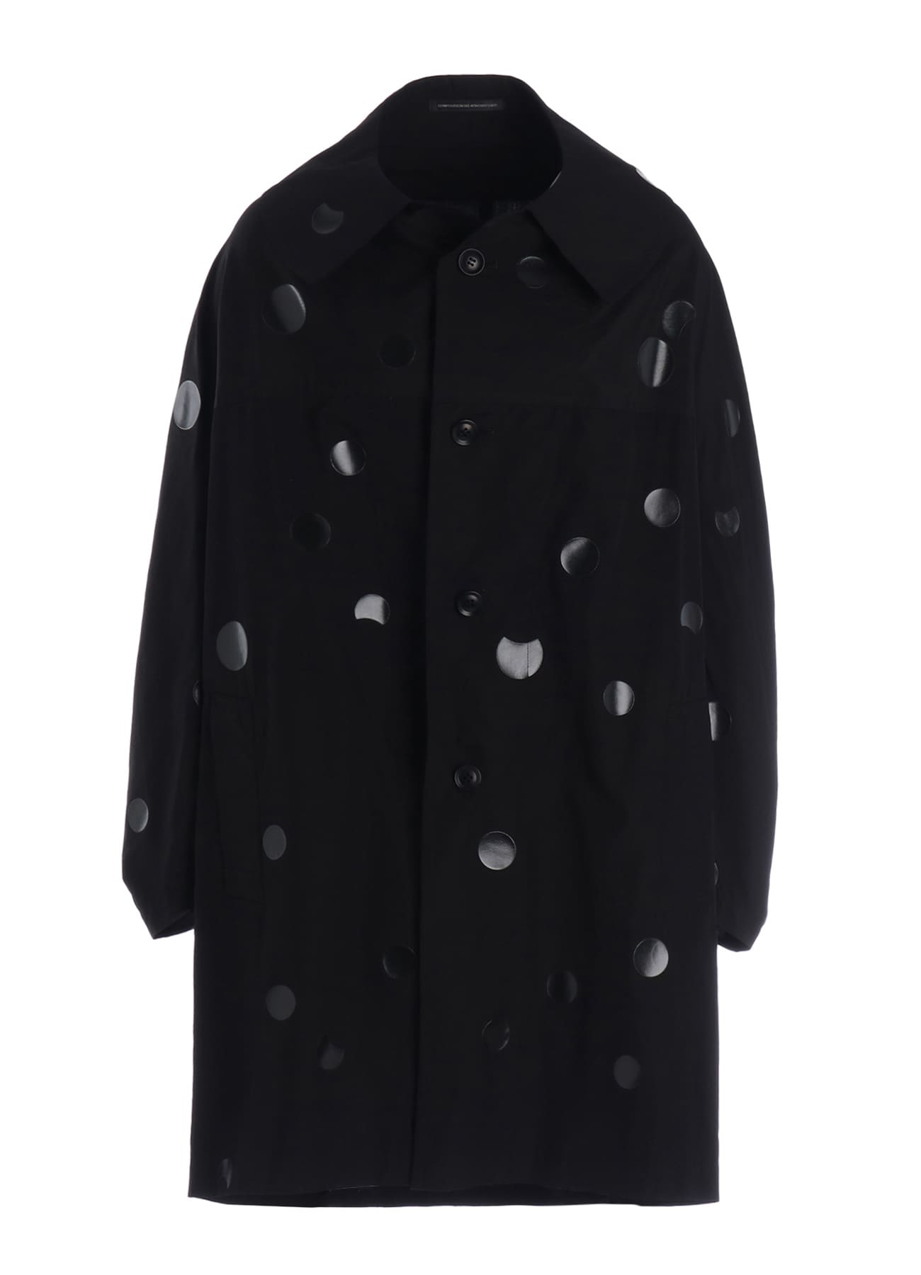 100/2 BROAD DOT PIGMENT PRINT ARRANGED SLEEVE COAT