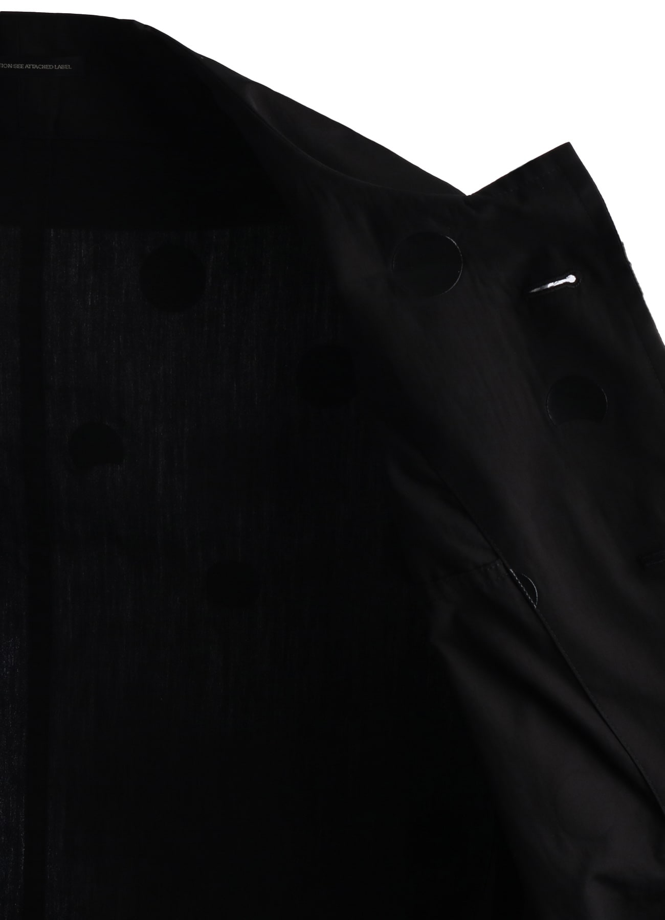 100/2 BROAD DOT PIGMENT PRINT ARRANGED SLEEVE COAT