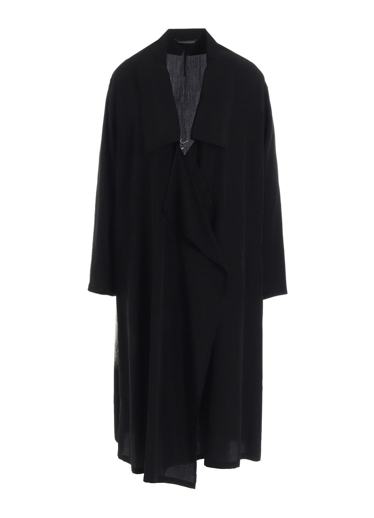 CUPRO DUNGAREE "Y" PRINT BIG-COLLAR COAT