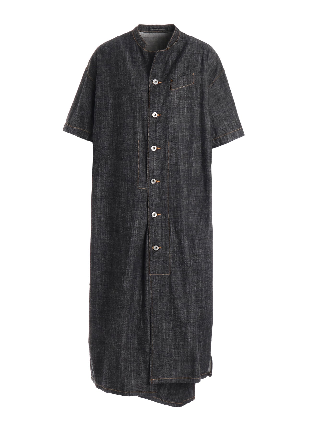 8OZ DENIM HALF SLEEEVE BOX SHIRT DRESS
