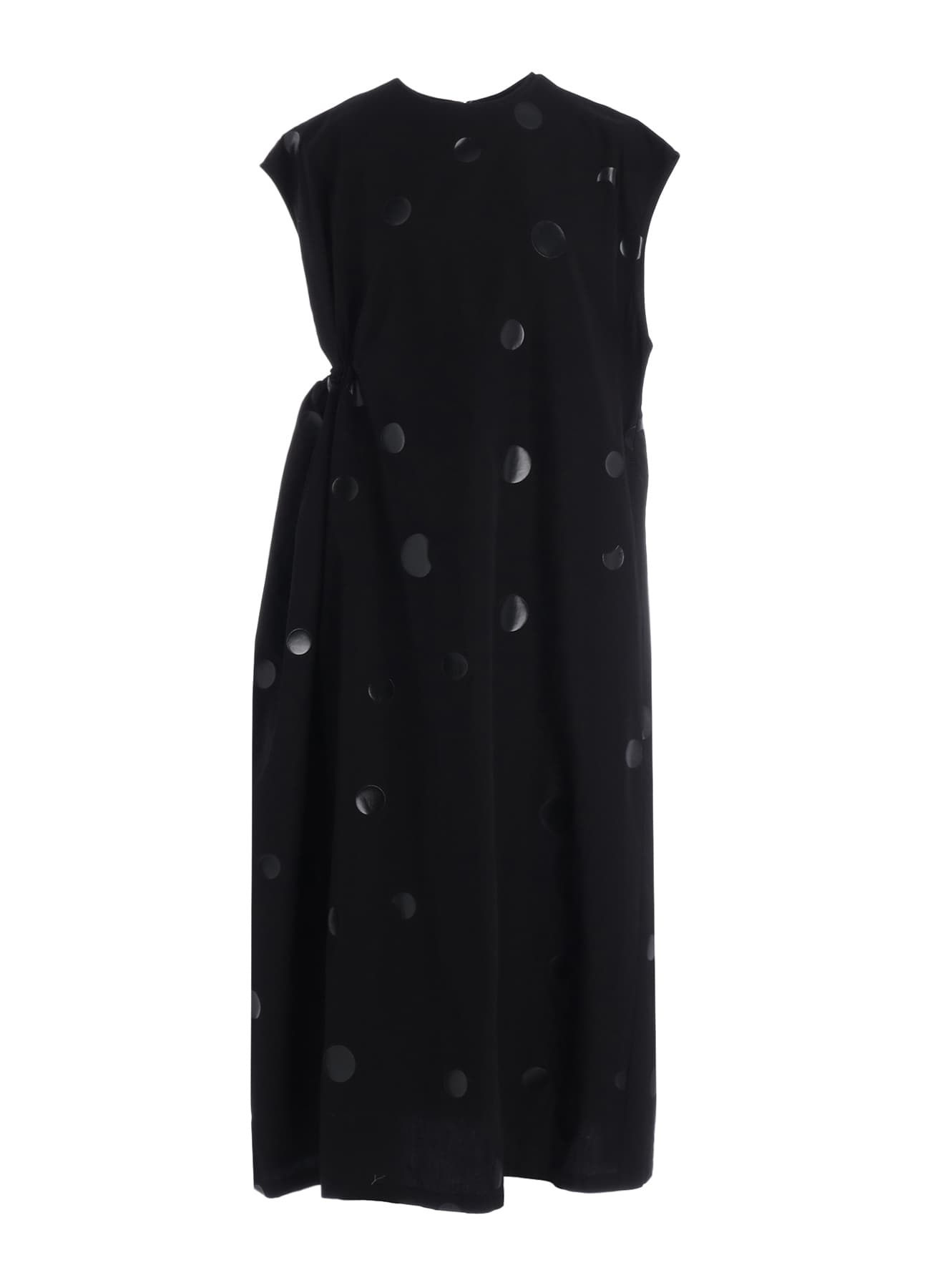 100/2 BROAD DOT PIGMENT PRINT GATHERED DRESS