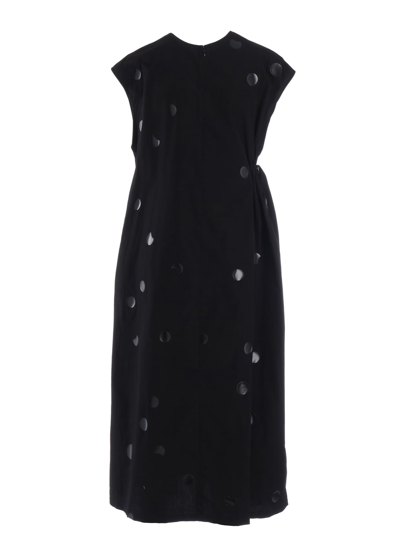 100/2 BROAD DOT PIGMENT PRINT GATHERED DRESS