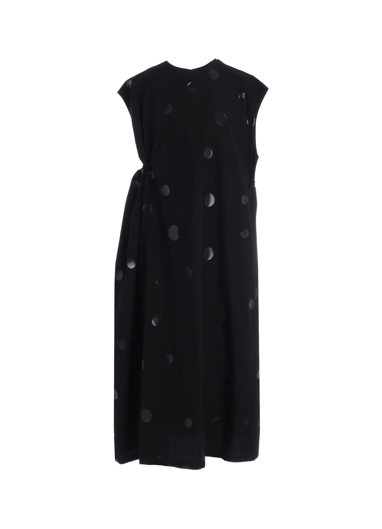 100/2 BROAD DOT PIGMENT PRINT GATHERED DRESS