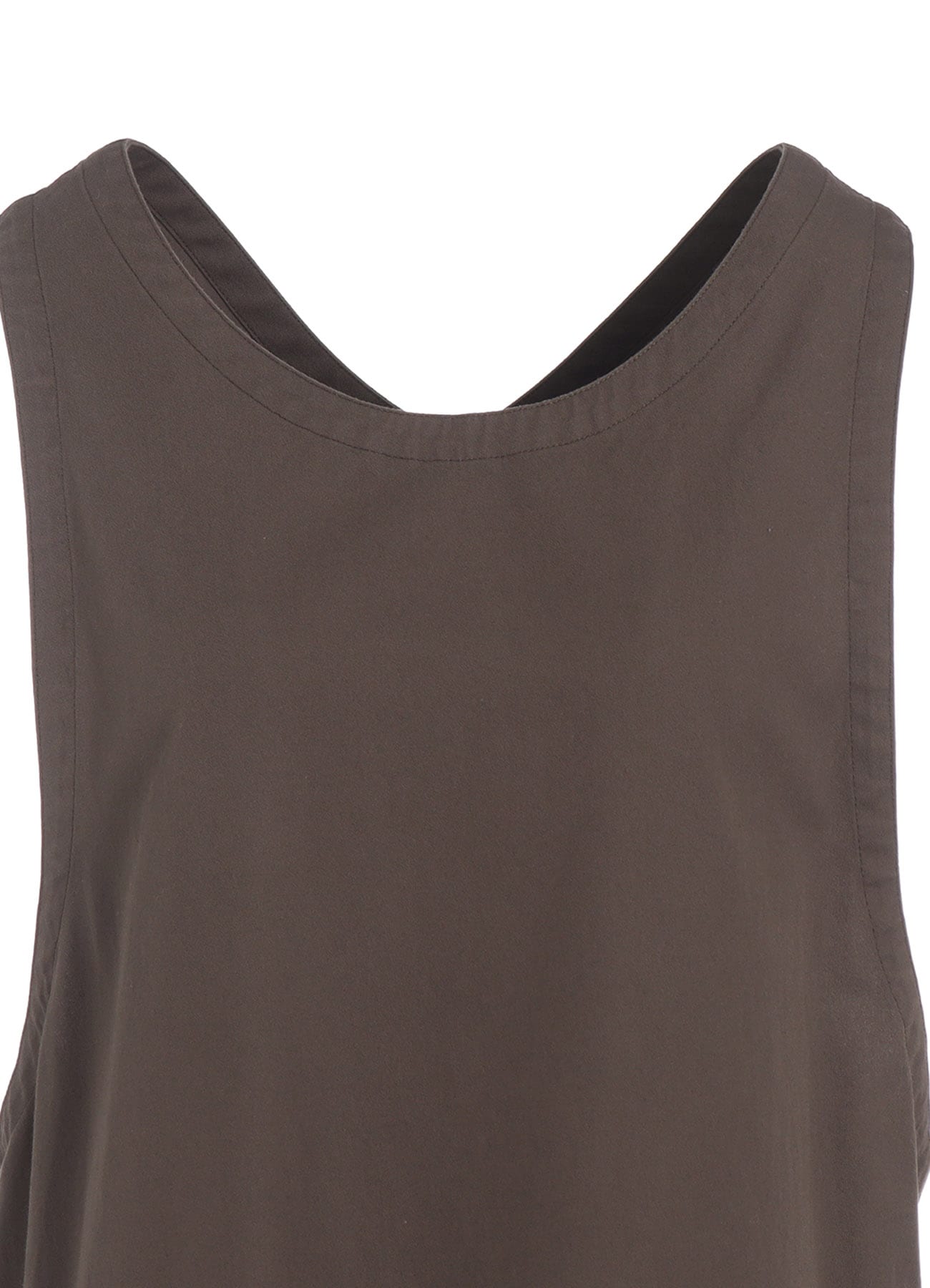 COTTON TWILL BACK CROSSED PULLOVER DRESS