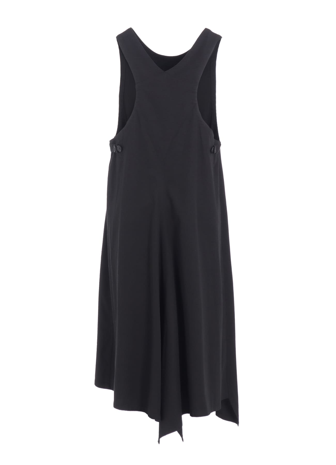 COTTON TWILL BACK CROSSED PULLOVER DRESS