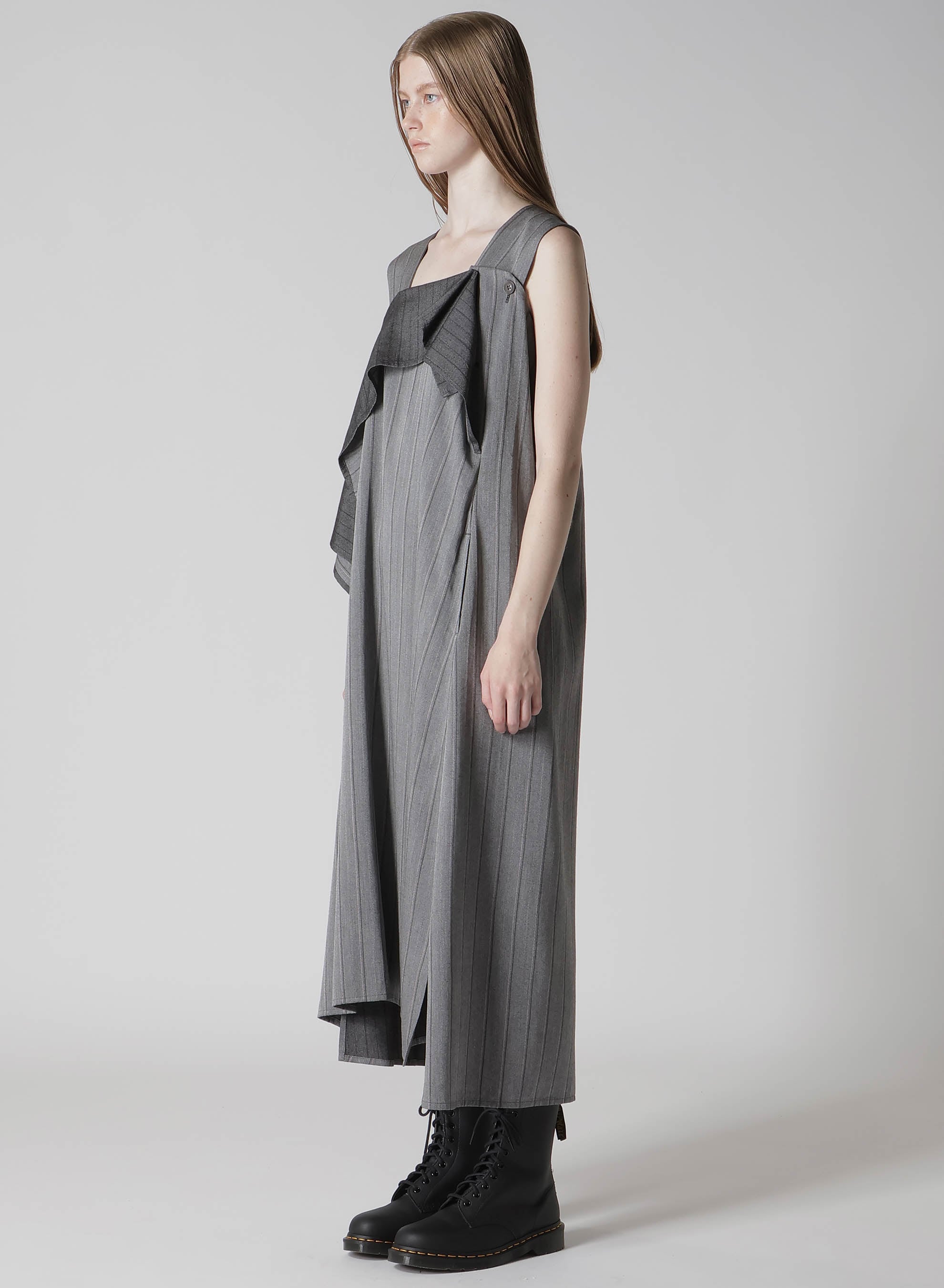 RY/ STRIPE FLARE SLEEVELESS DRESS