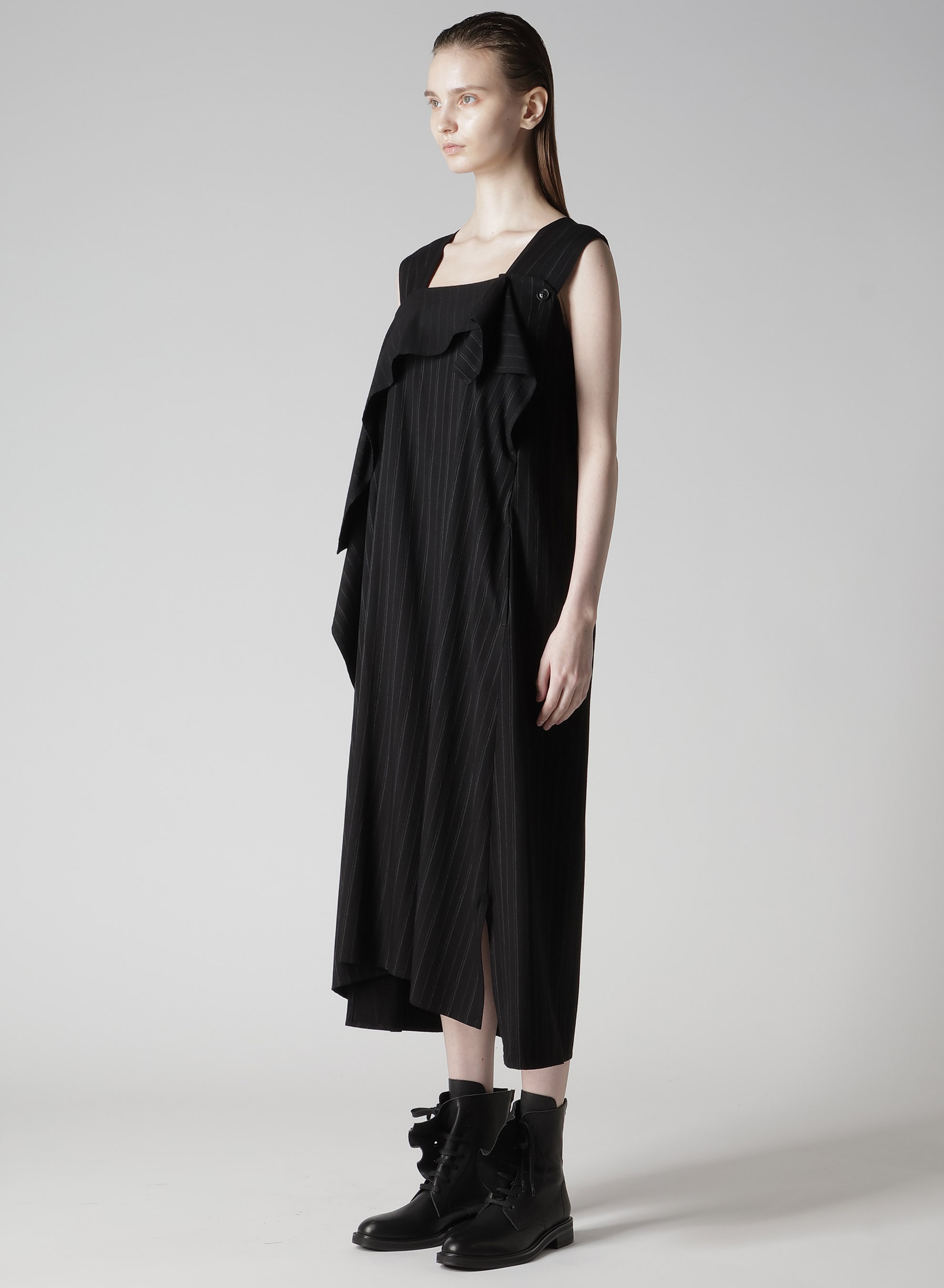 RY/ STRIPE FLARE SLEEVELESS DRESS