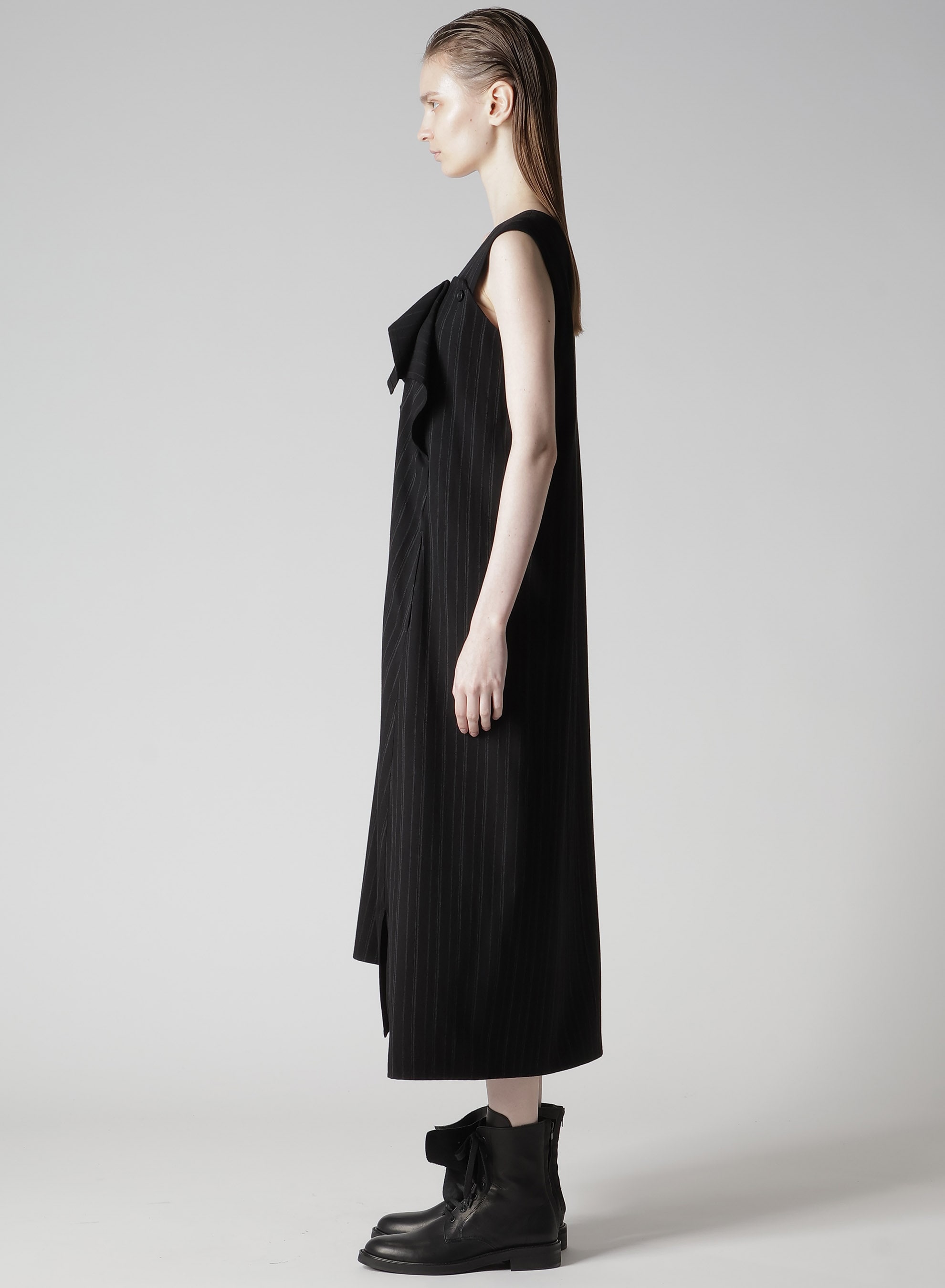 RY/ STRIPE FLARE SLEEVELESS DRESS