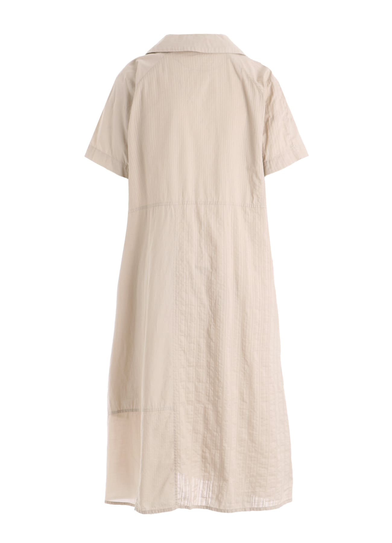 PATCHWORK A-LINE LONG DRESS