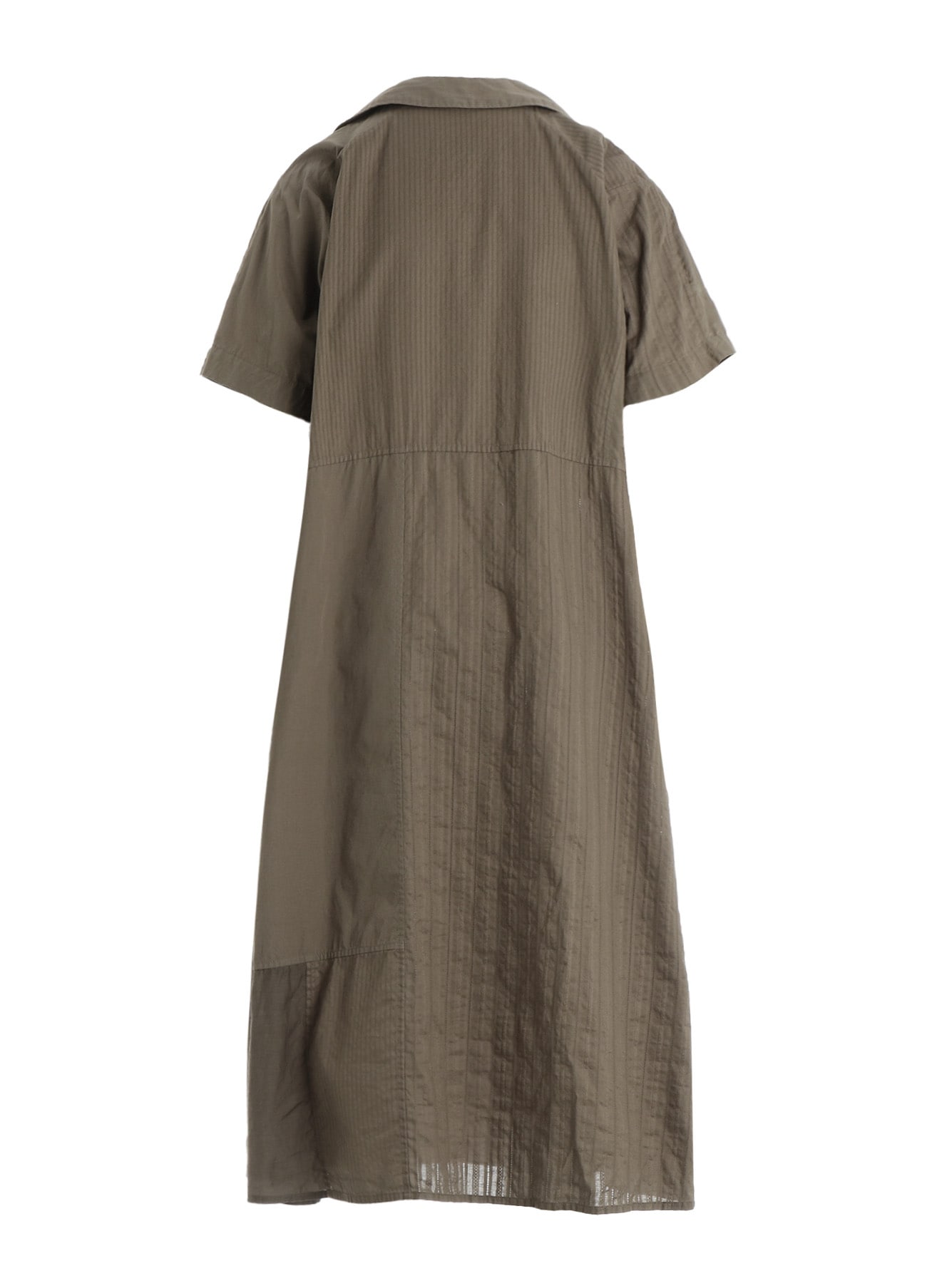 PATCHWORK A-LINE LONG DRESS