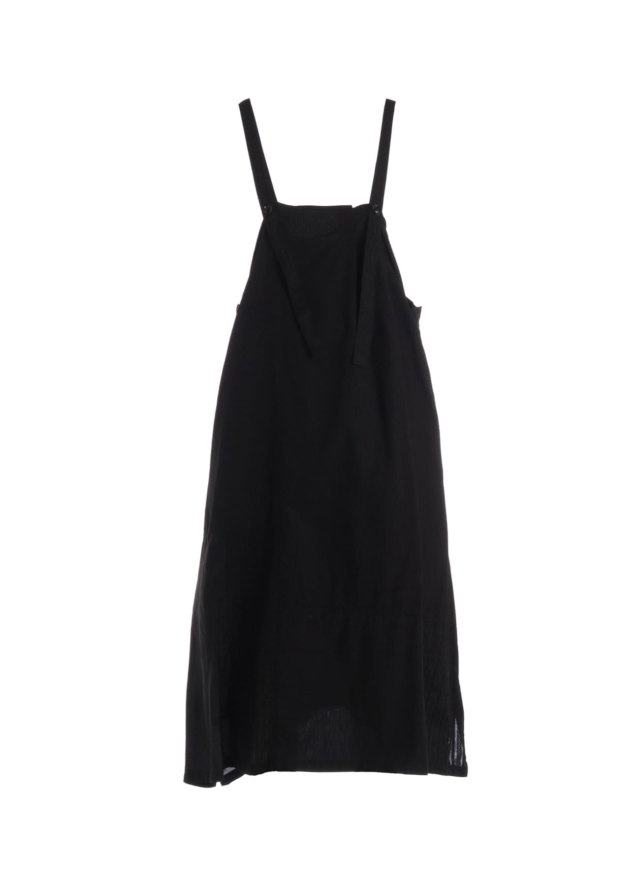 PATCHWORK TUCK SHOULDER STRAP DRESS