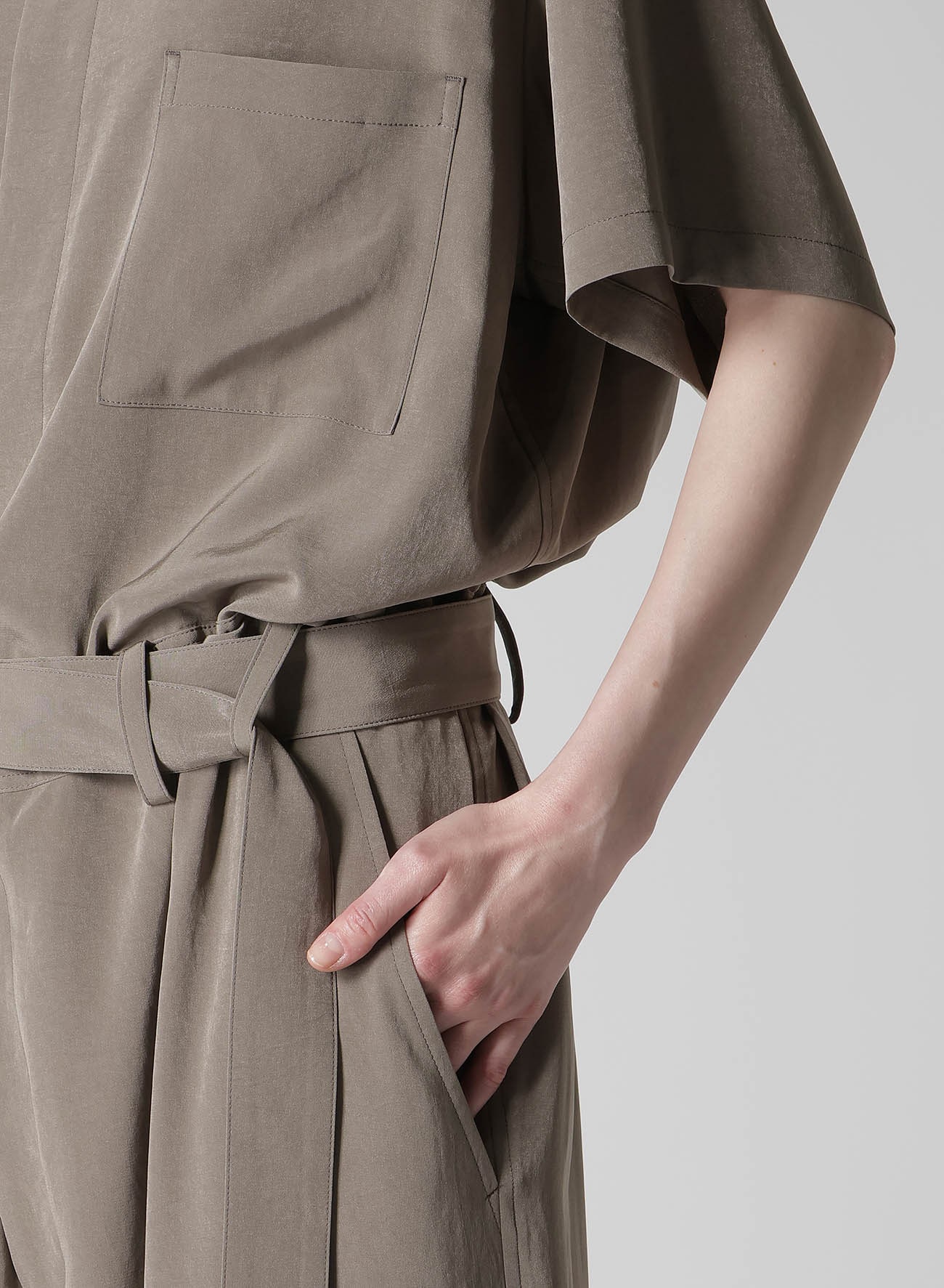 TA/PE CREPE DE CHINE OVERALLS