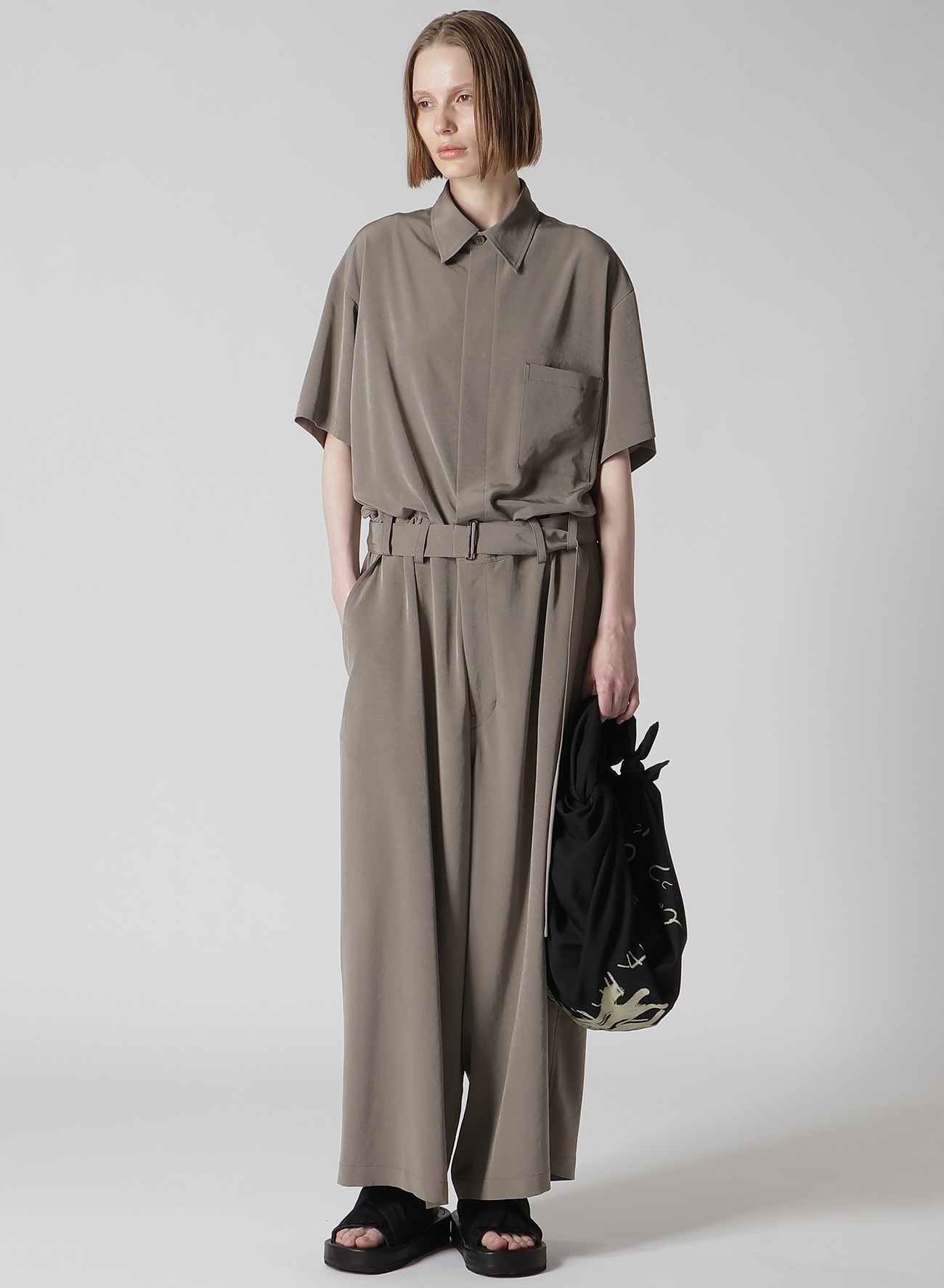 TA/PE CREPE DE CHINE OVERALLS