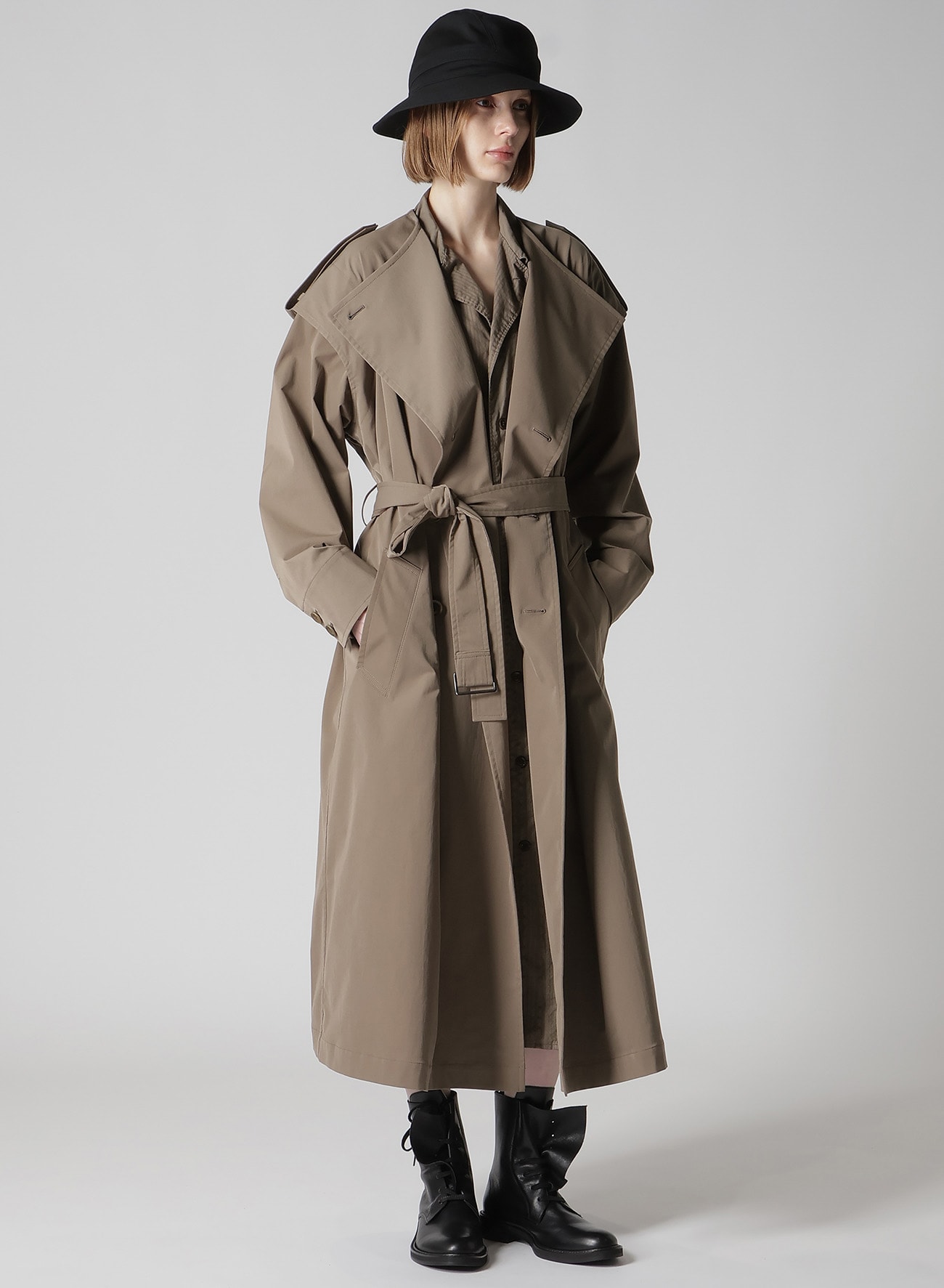 【THE SHOP先行】WOOL GABARDINE ARRANGED HAT