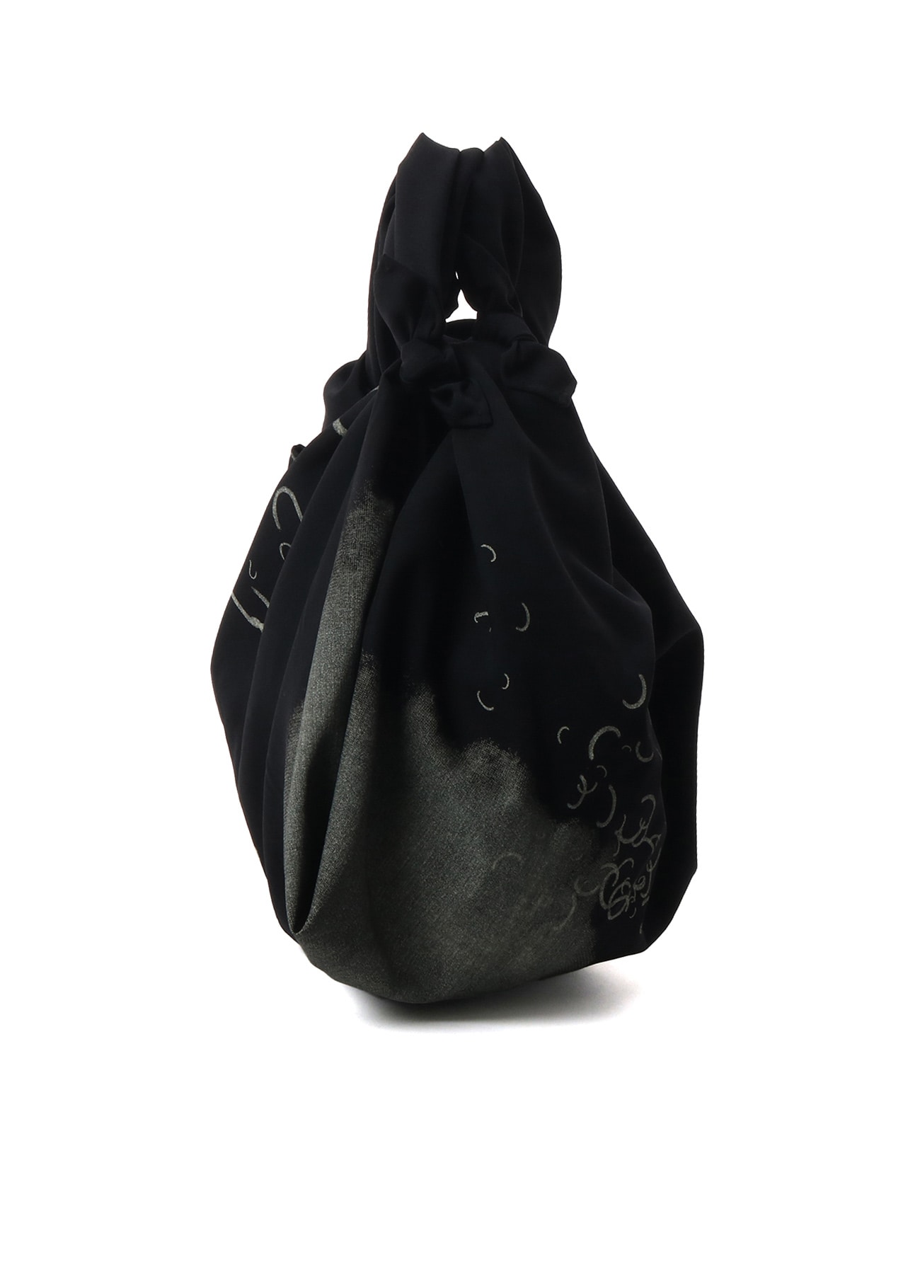 WOOL GABARDINE "Y" PRINT MINI FUROSHIKI BAG