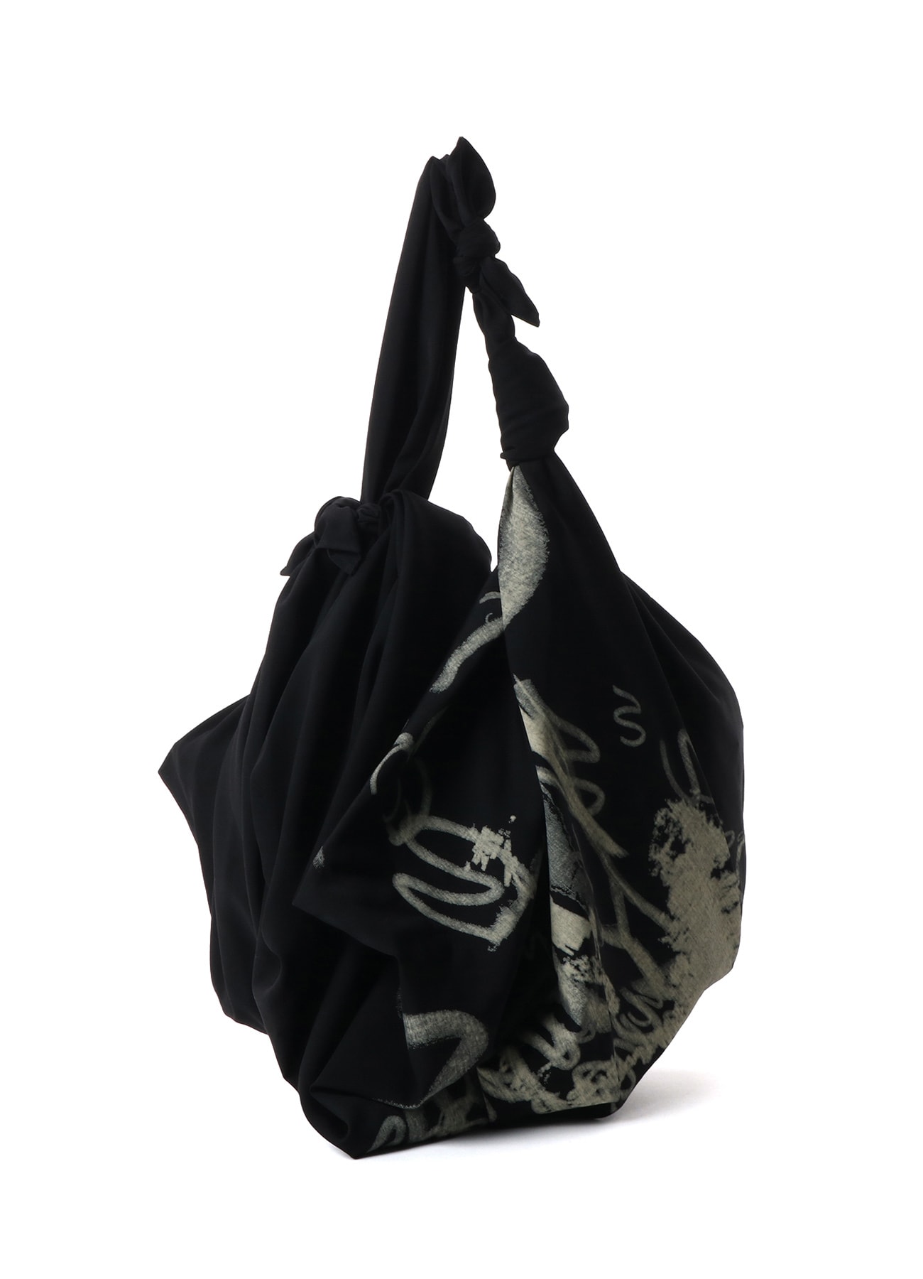 WOOL GABARDINE "Y" PRINT FUROSHIKI BAG