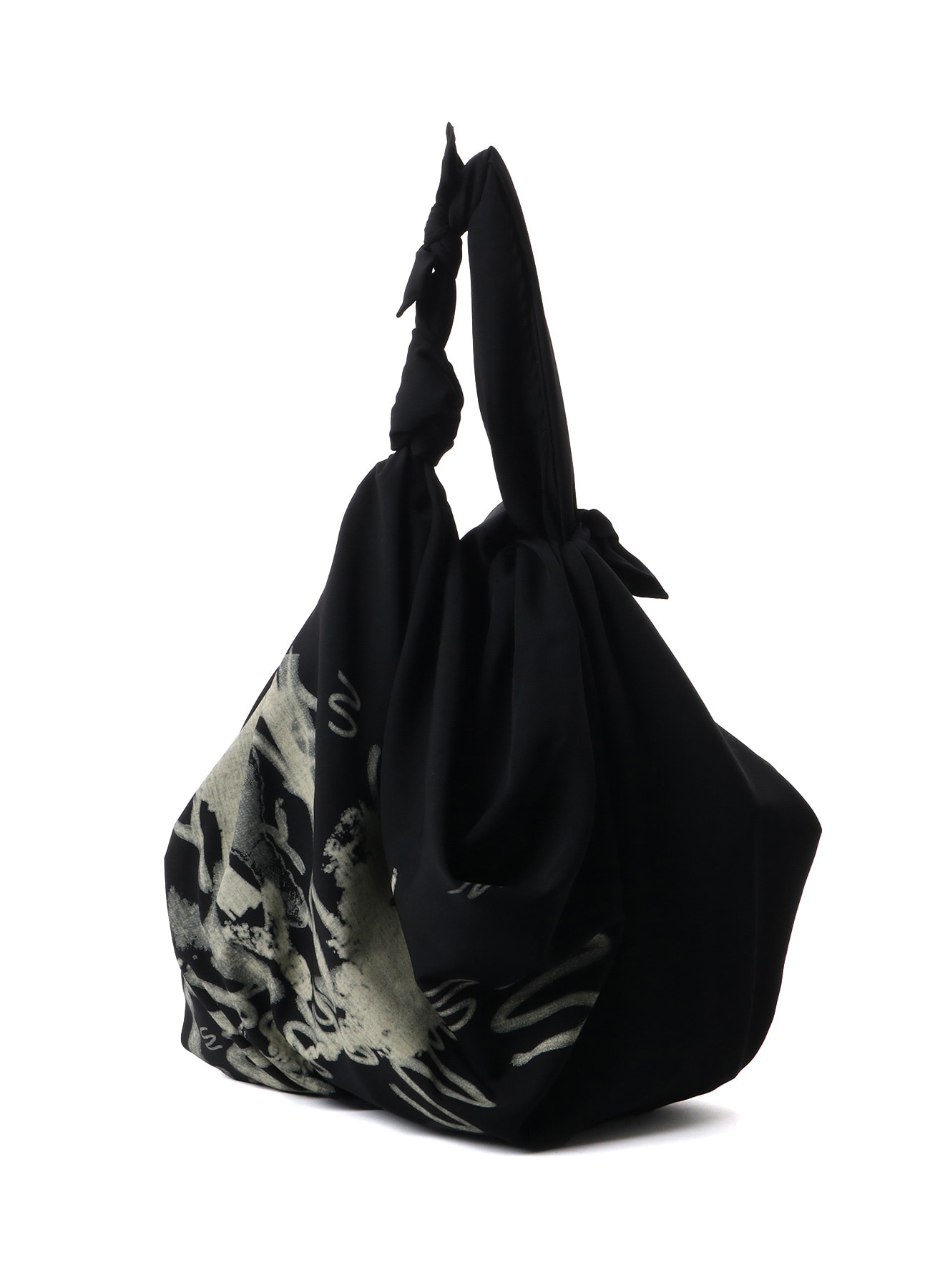 WOOL GABARDINE "Y" PRINT FUROSHIKI BAG