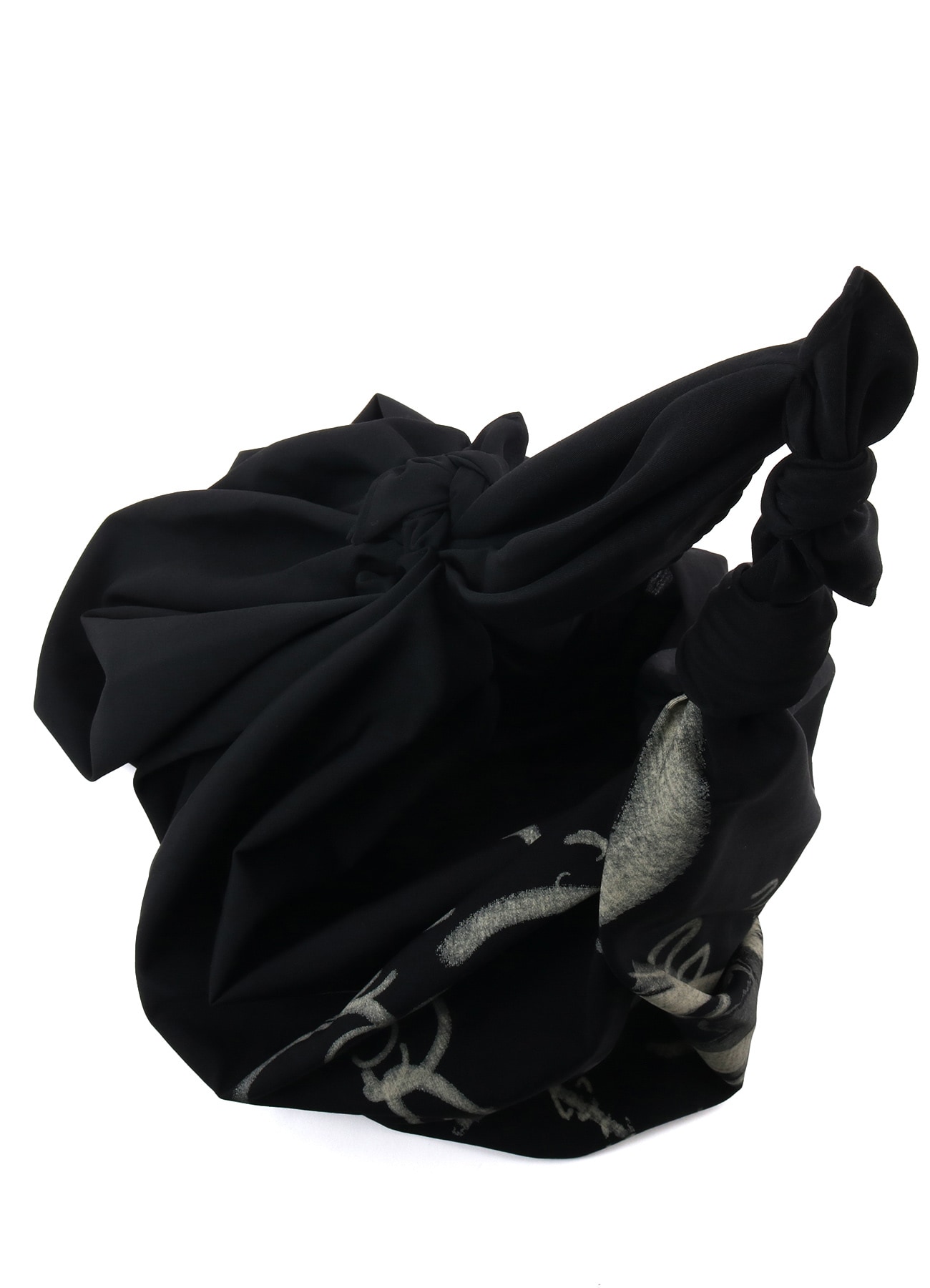 WOOL GABARDINE "Y" PRINT FUROSHIKI BAG