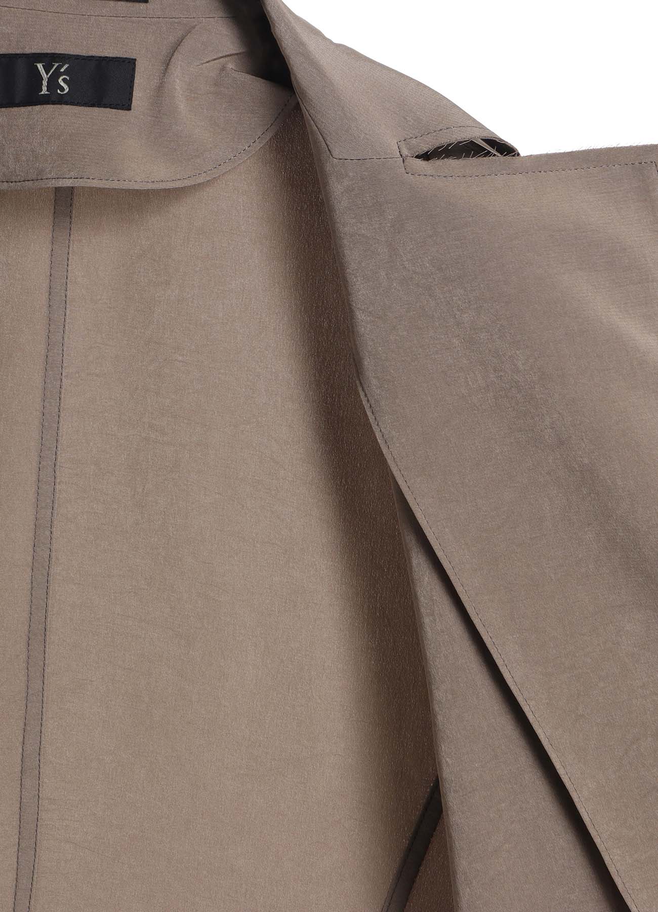 TA/PE CREPE DE CHINE ASYMMETRIC JACKET