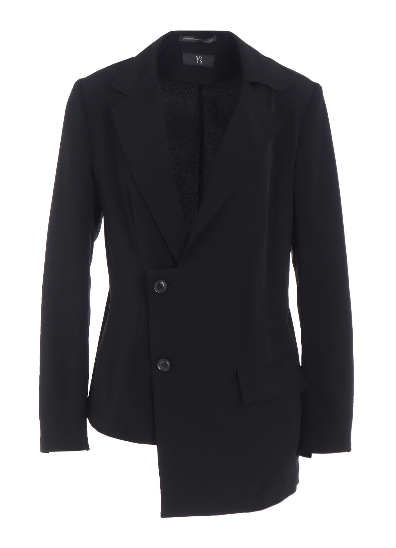 TA/PE CREPE DE CHINE ASYMMETRIC JACKET