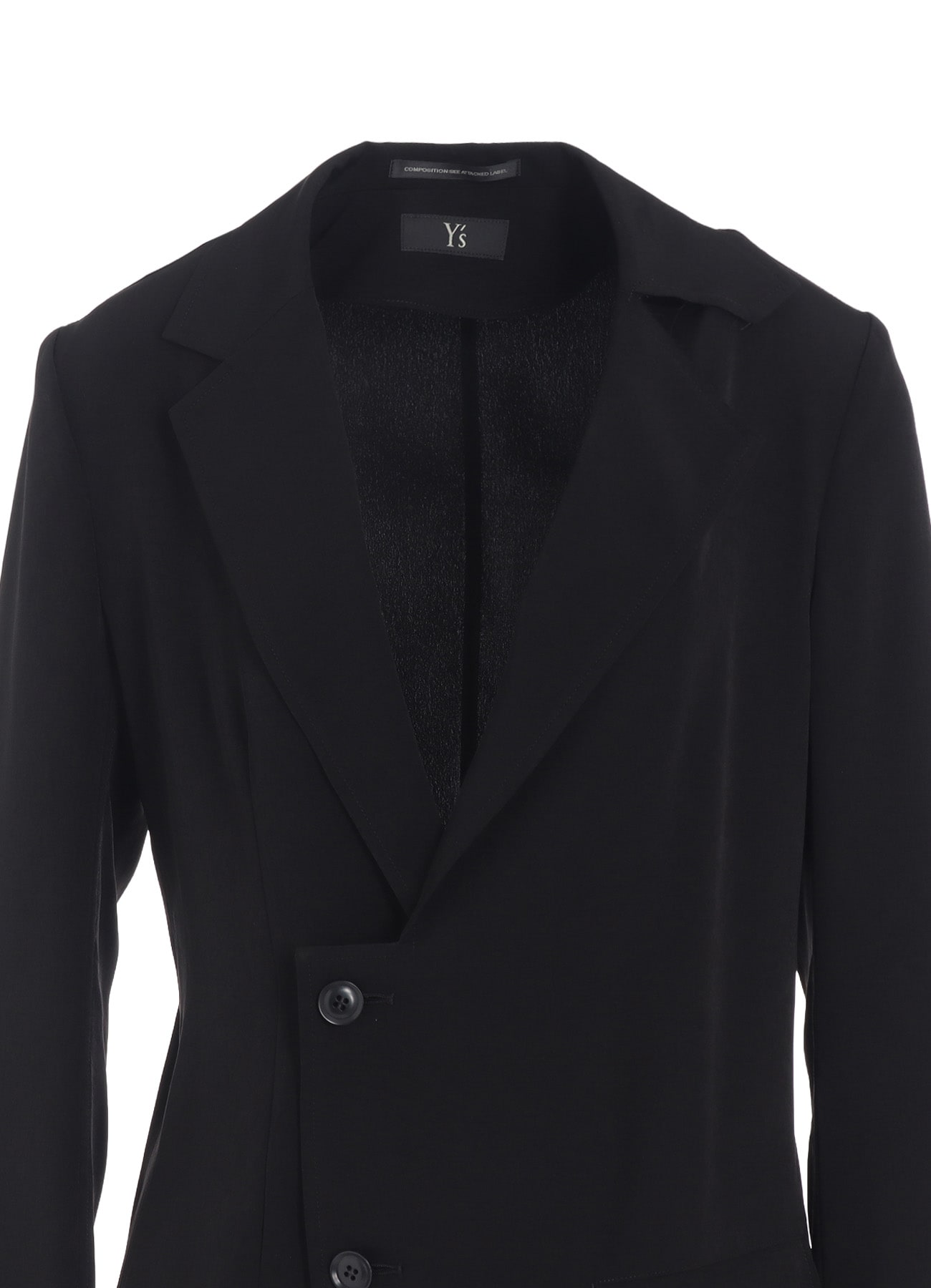 TA/PE CREPE DE CHINE ASYMMETRIC JACKET