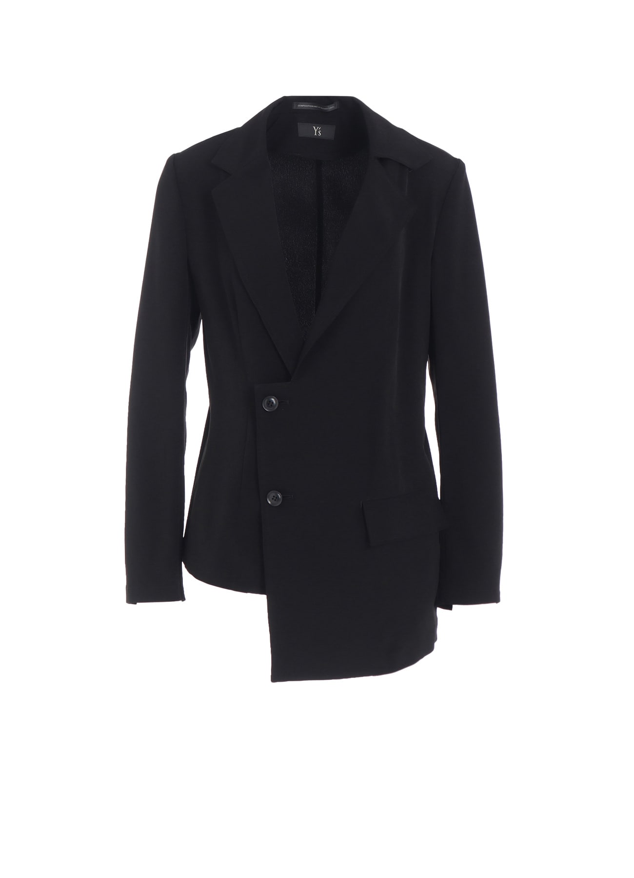 TA/PE CREPE DE CHINE ASYMMETRIC JACKET