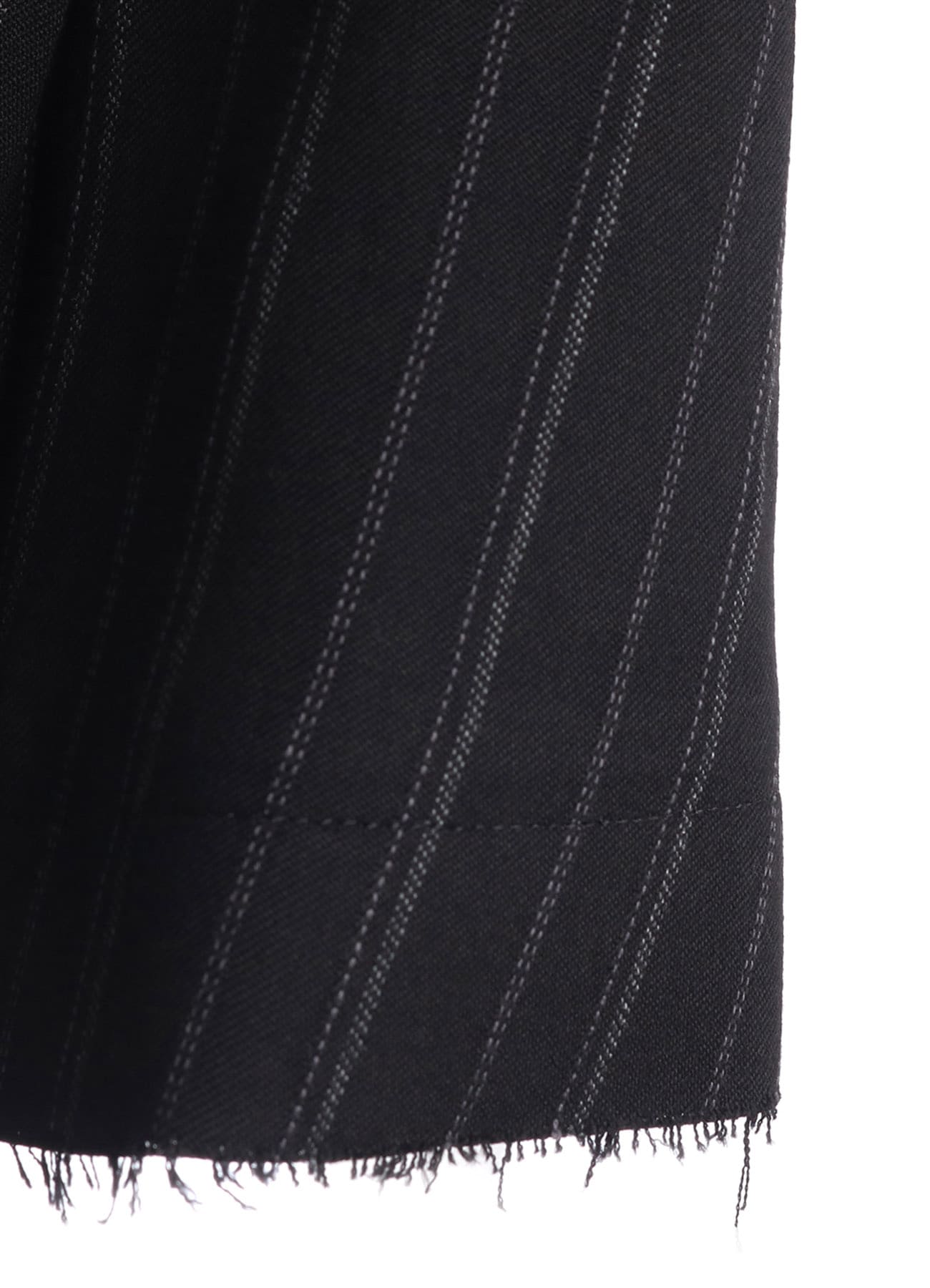 RY/ STRIPE COLLARLESS SHORT JACKET