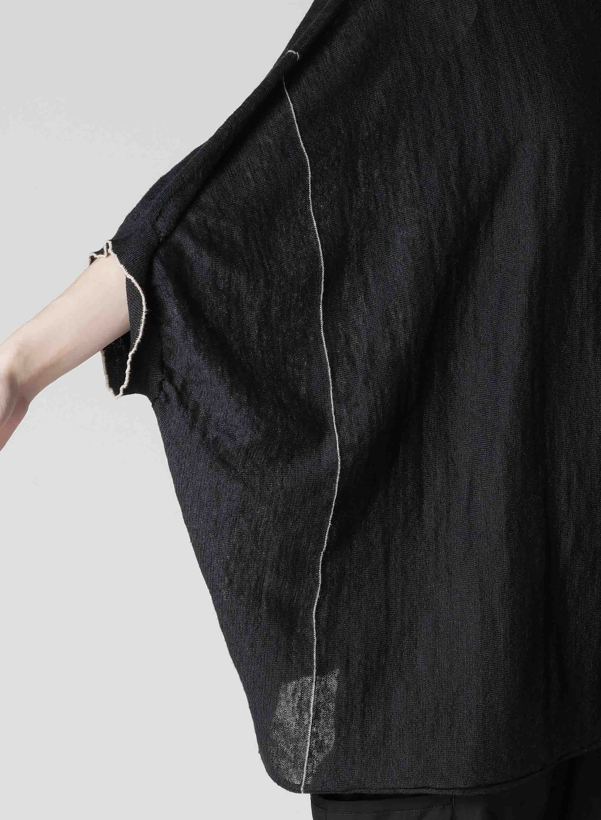 JERSEY 1/2 SLEEVE BIG CARDIGAN