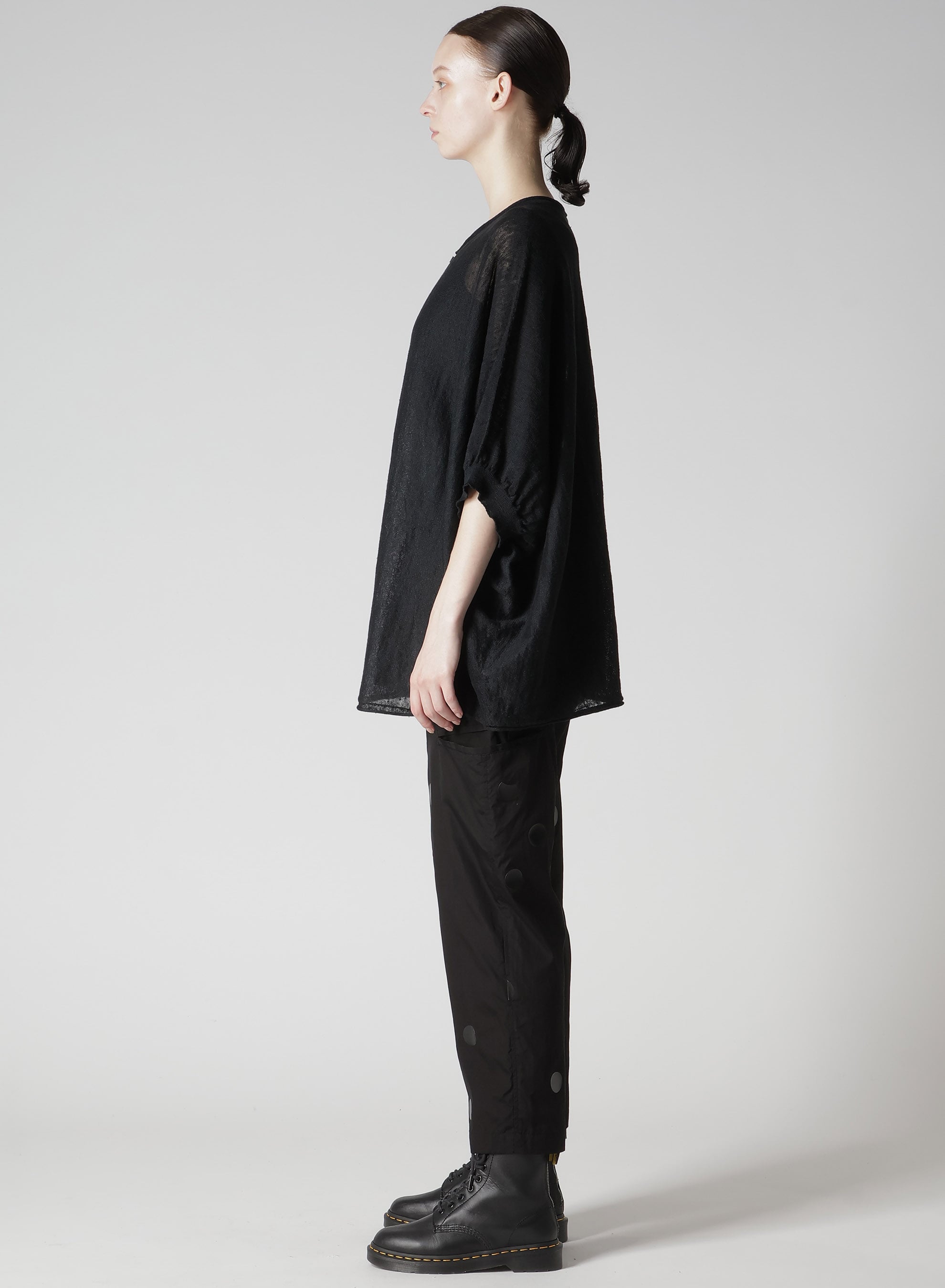 JERSEY 1/2 SLEEVE BIG CARDIGAN