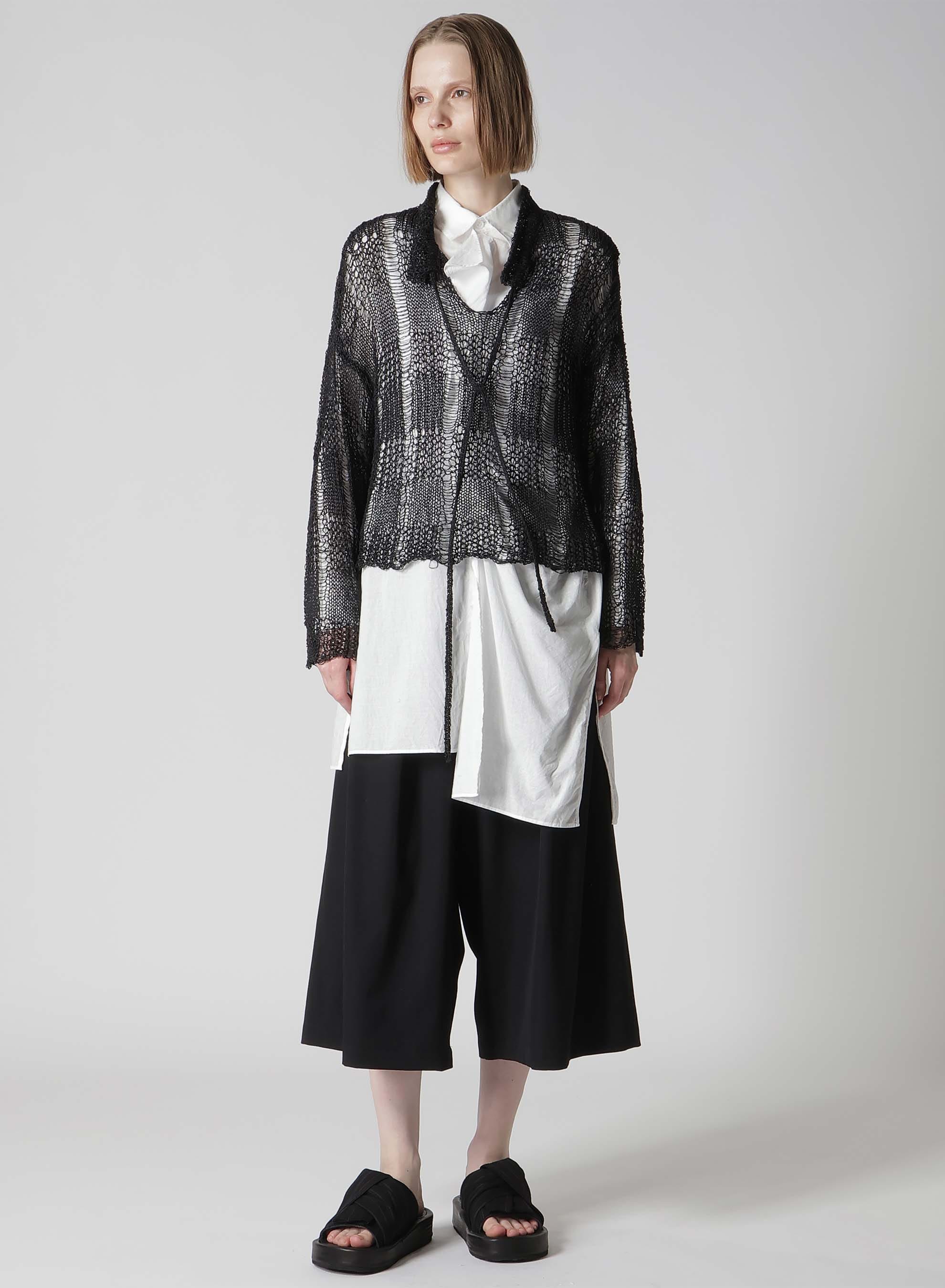 PLAID LOOSE-KNIT LONG SLEEVE PULLOVER