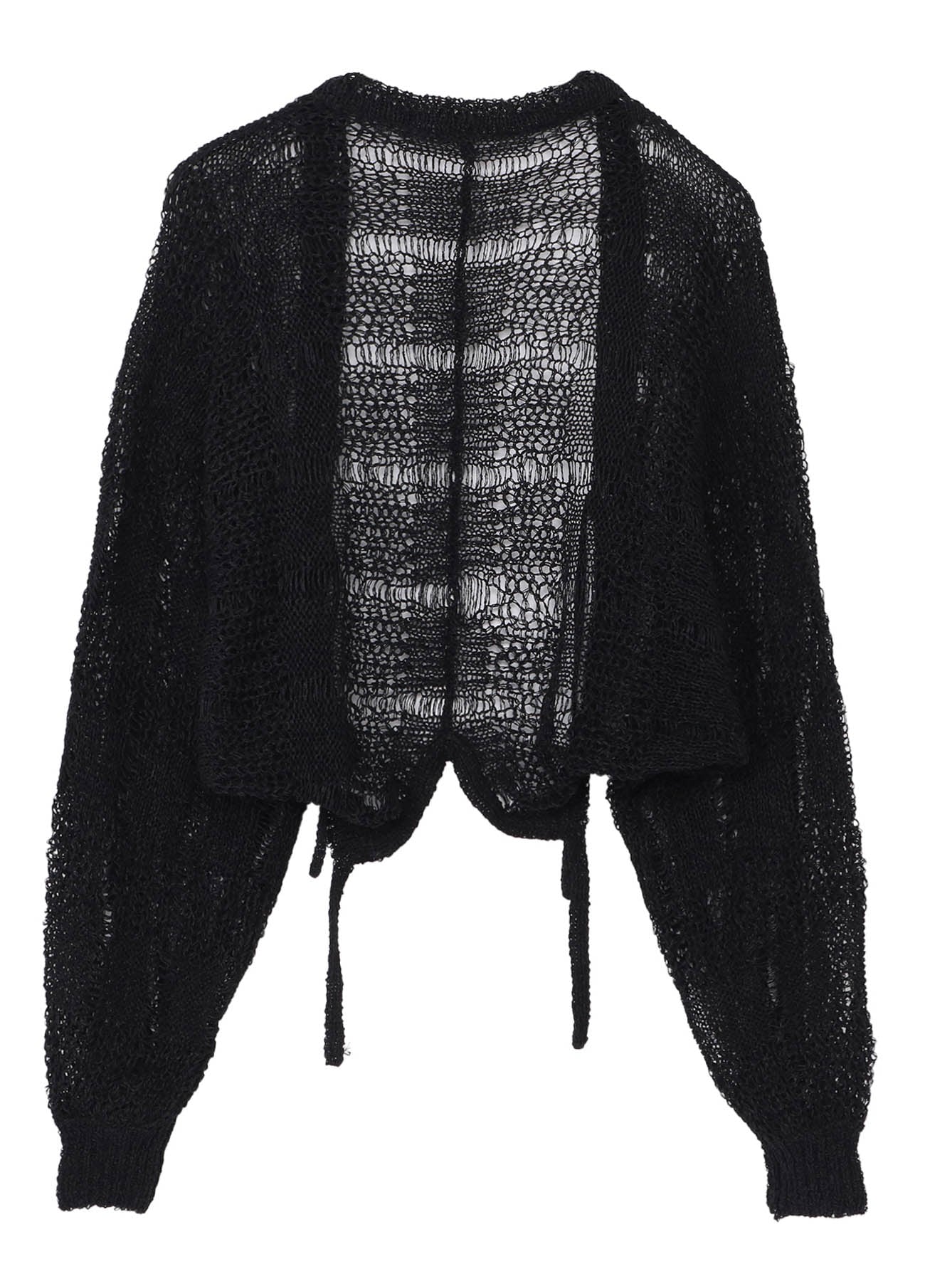 PLAID LOOSE-KNIT BOLERO