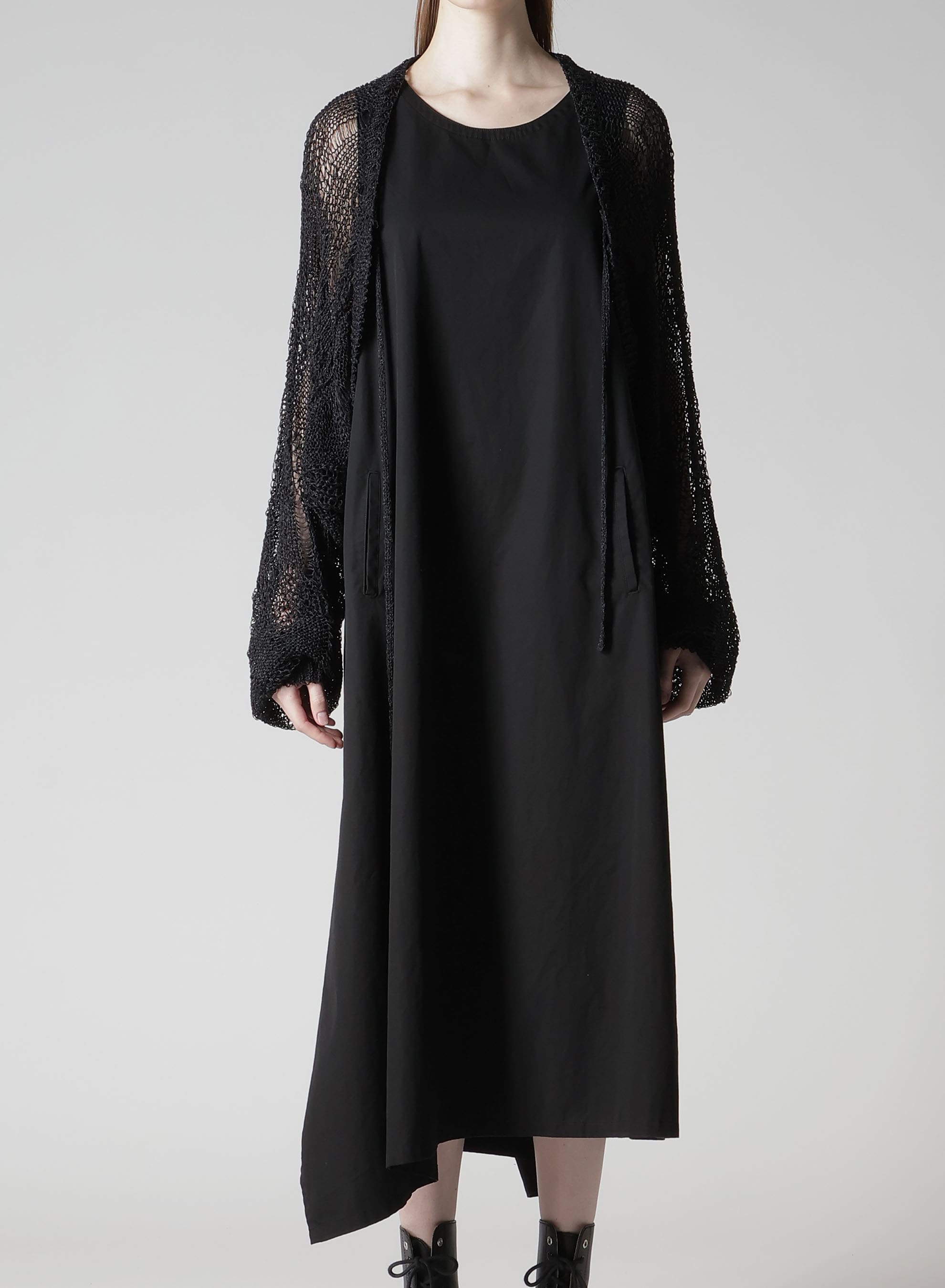 PLAID LOOSE-KNIT BOLERO